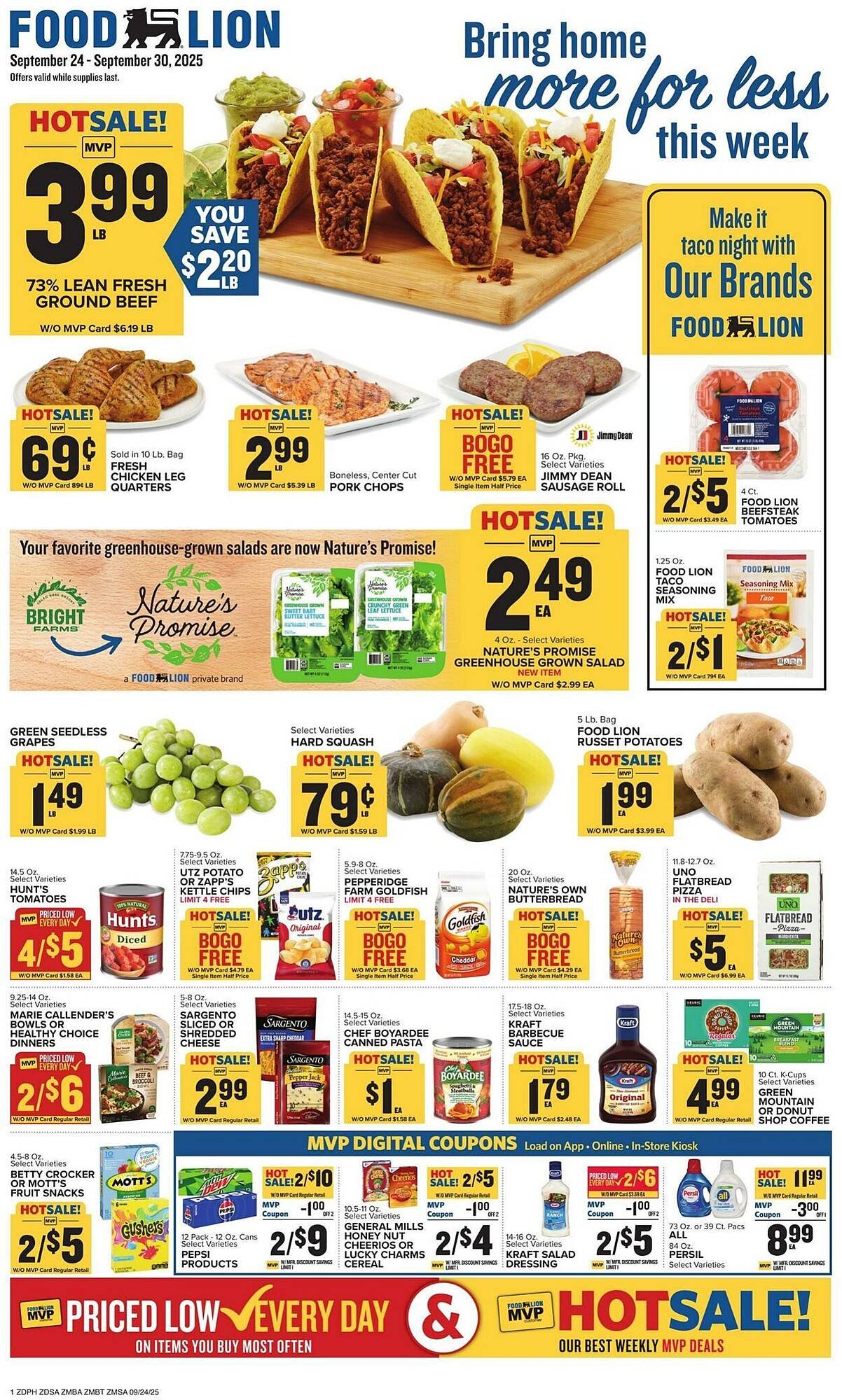Food Lion weekly ad (2025-09-24 - 2025-09-30) | 1