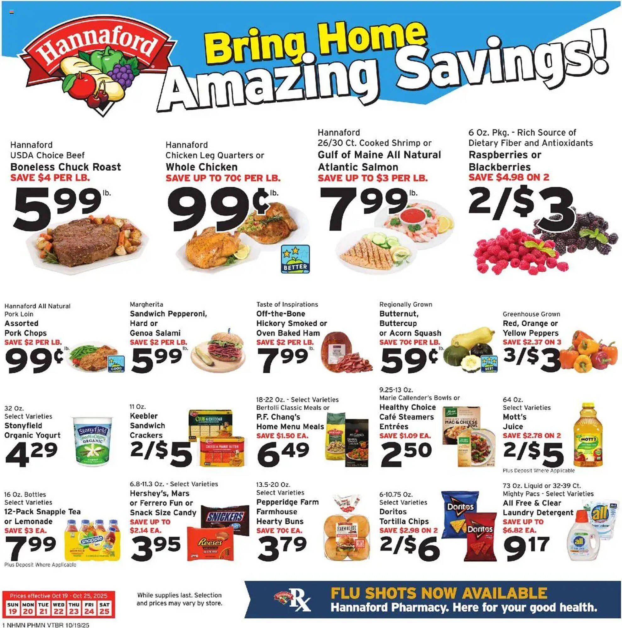 Hannaford flyer (2025-10-19 - 2025-10-25) | 1