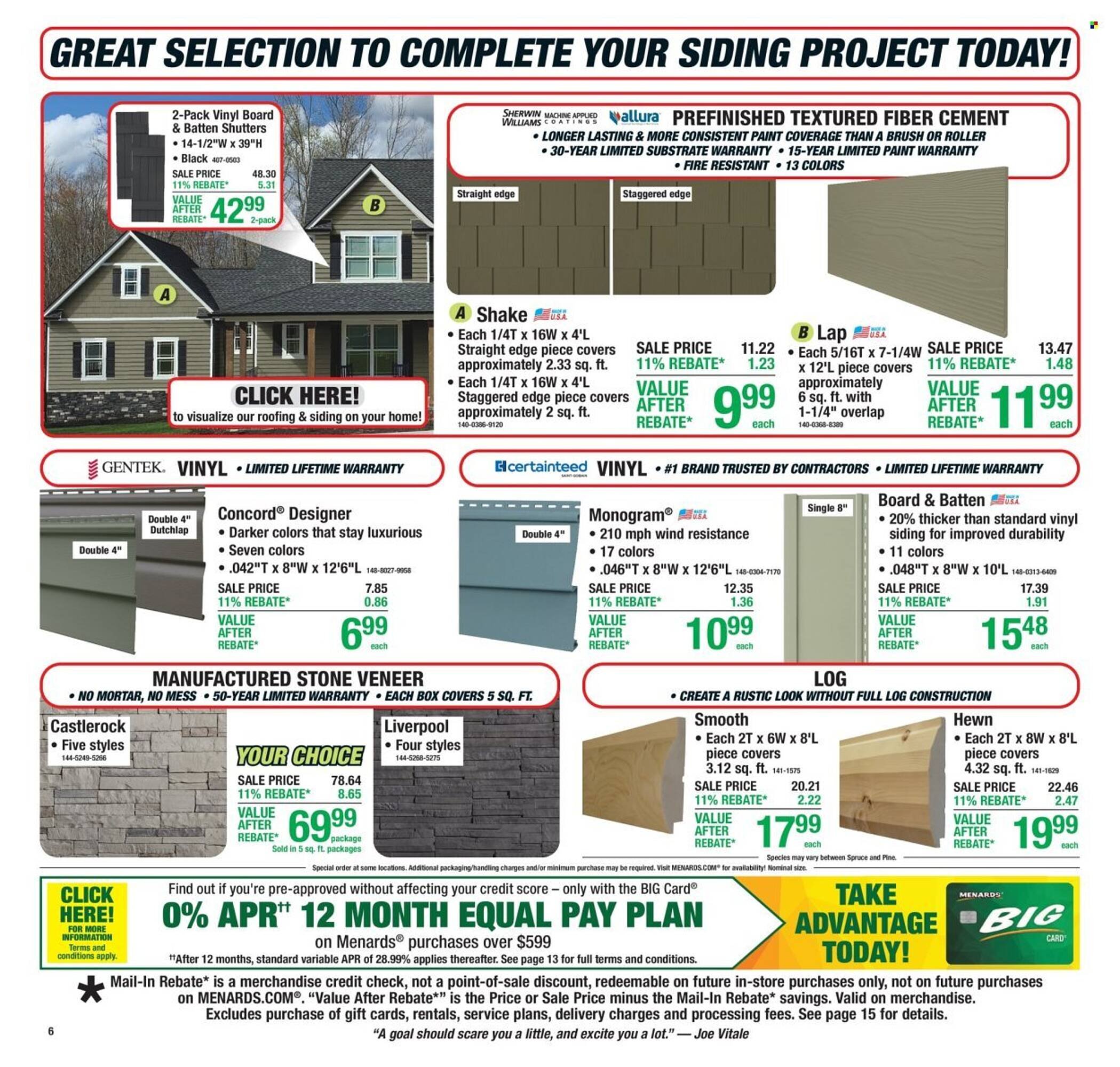 Menards weekly ad