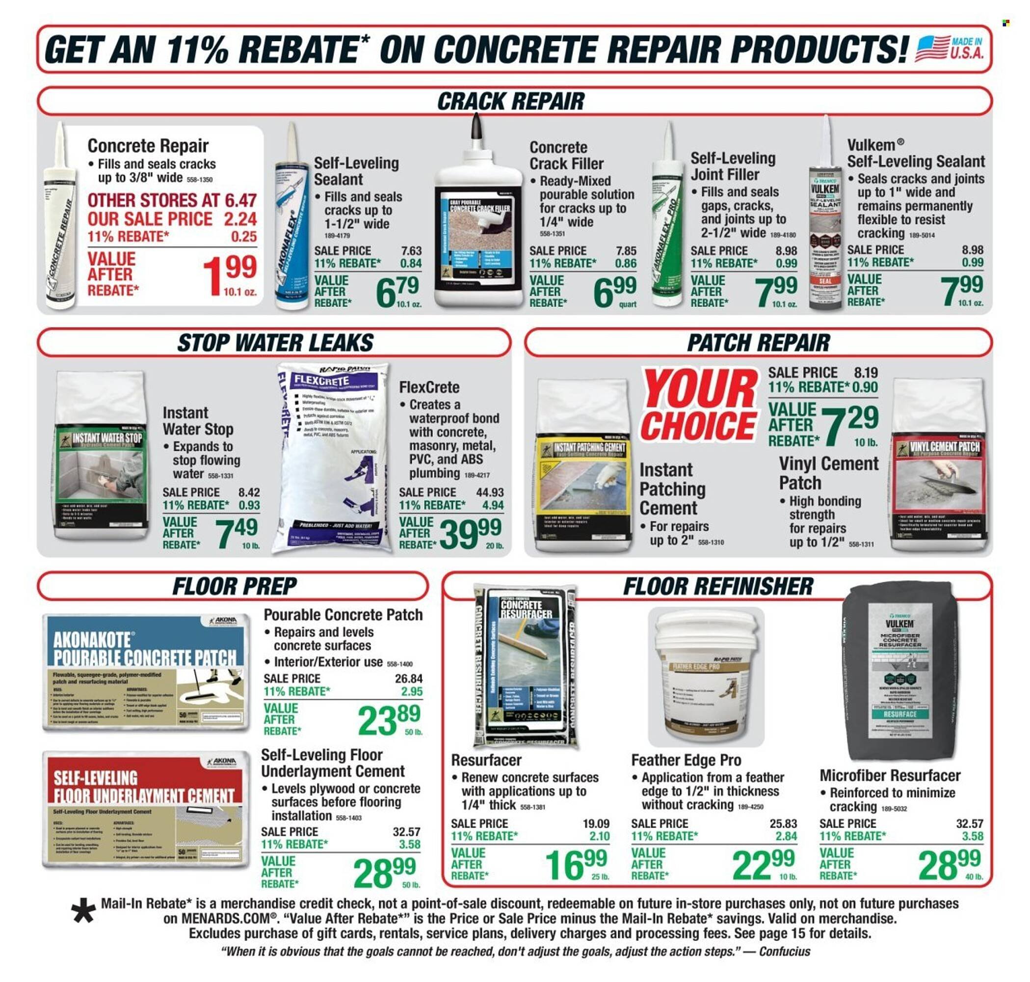 Menards weekly ad