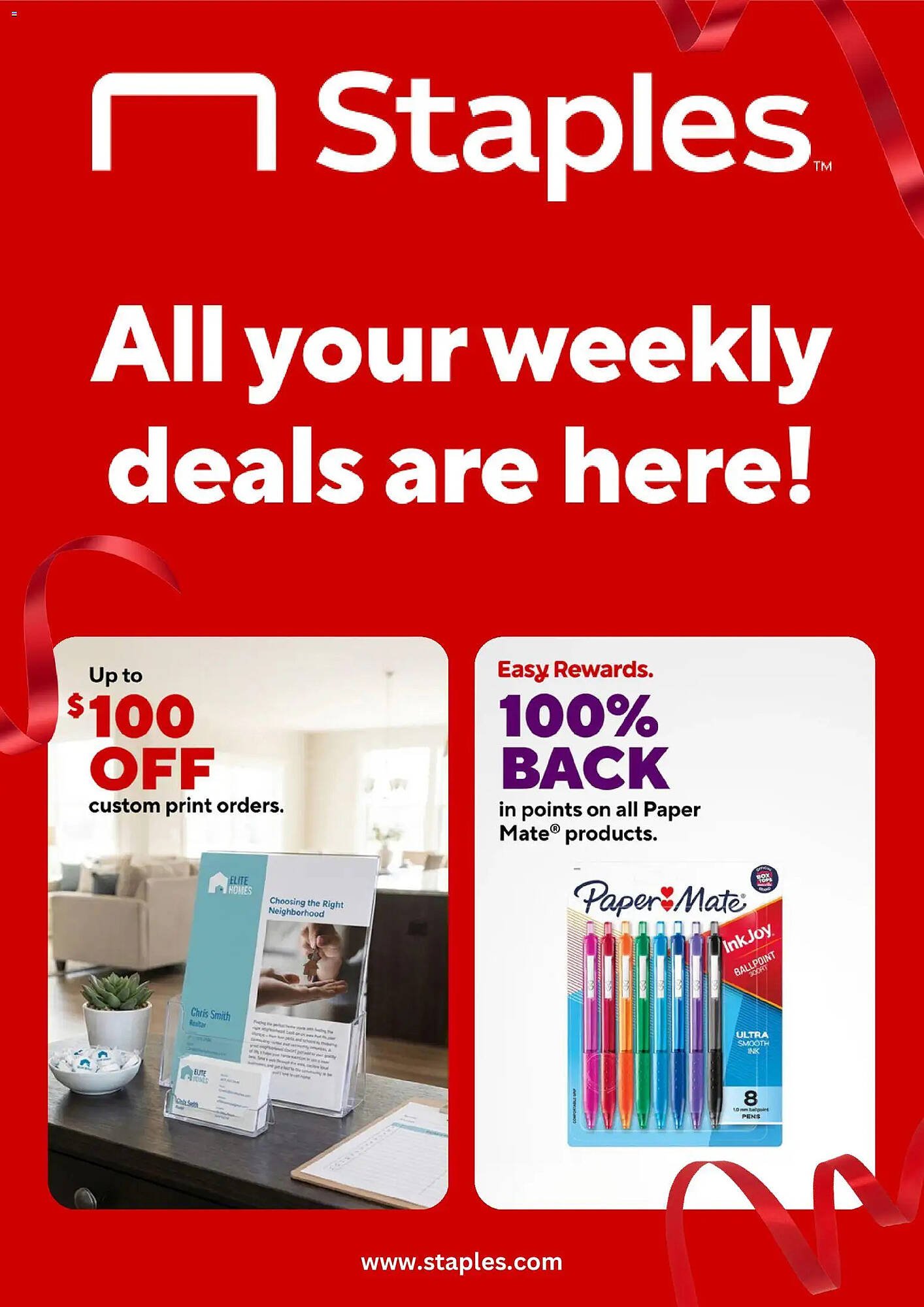 Staples weekly ad