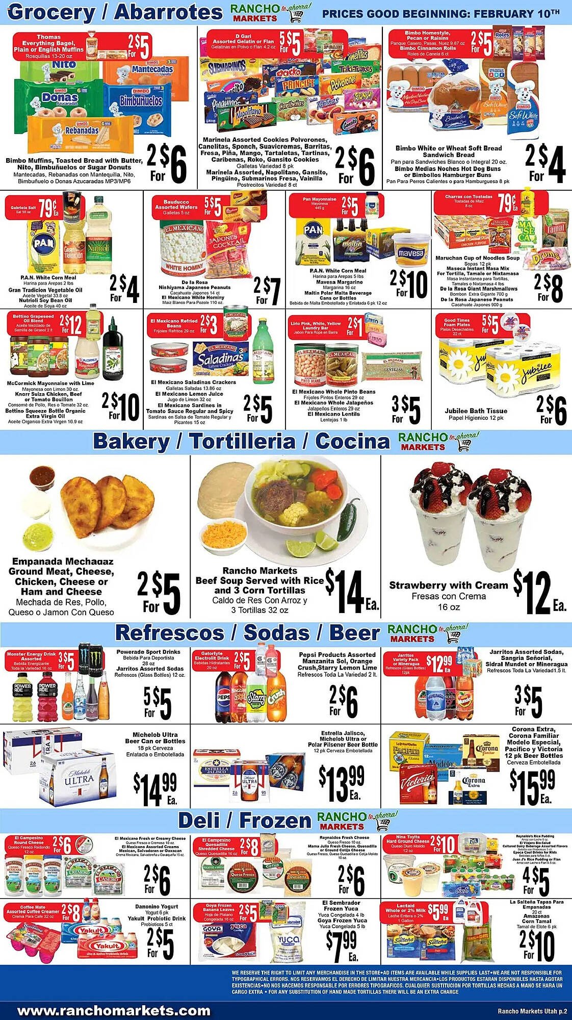 Rancho Markets weekly ad