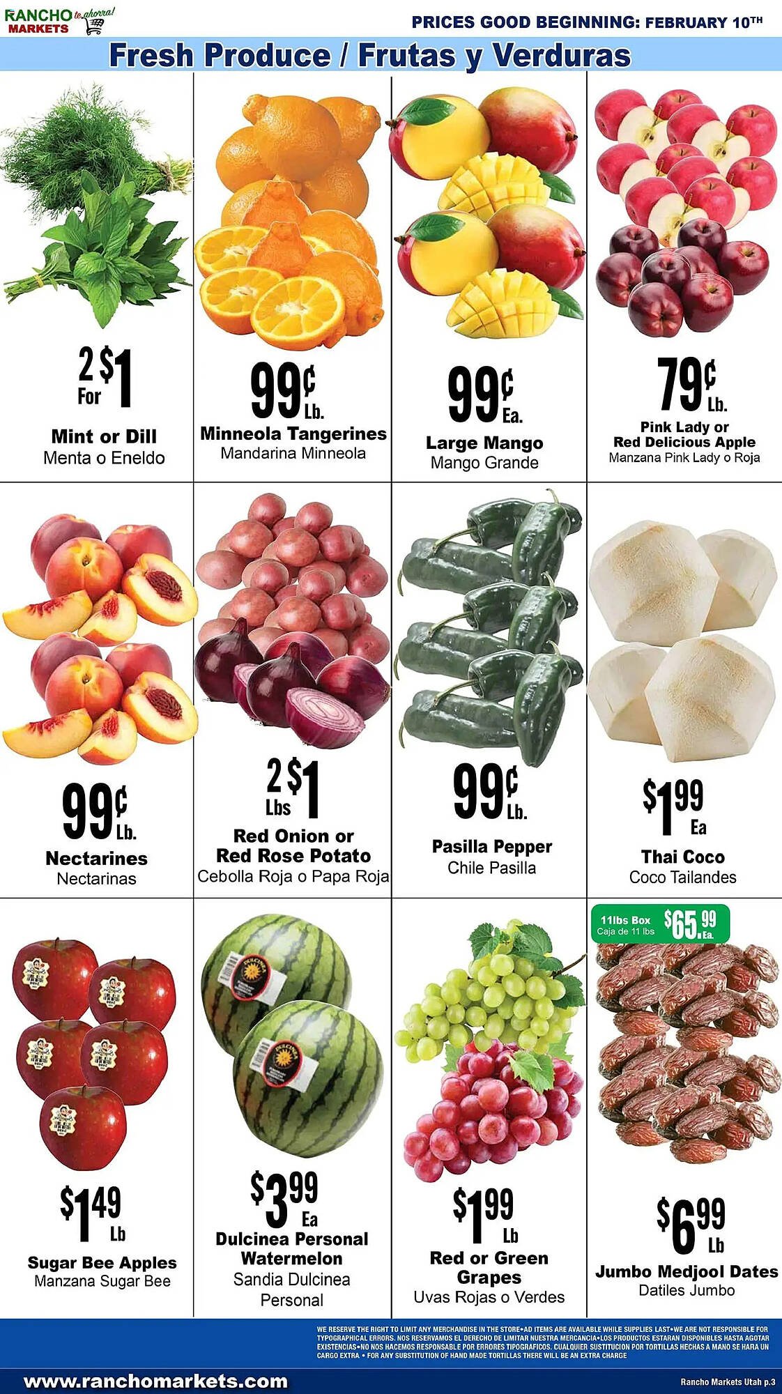Rancho Markets weekly ad