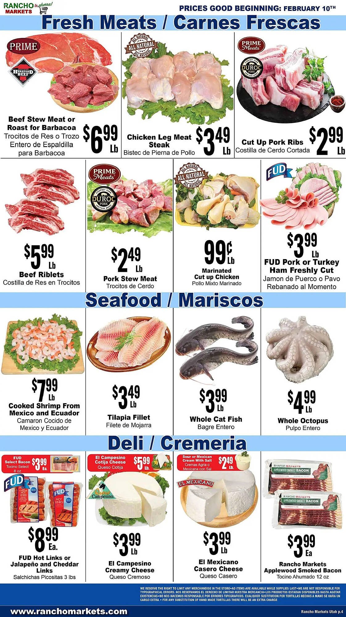 Rancho Markets weekly ad