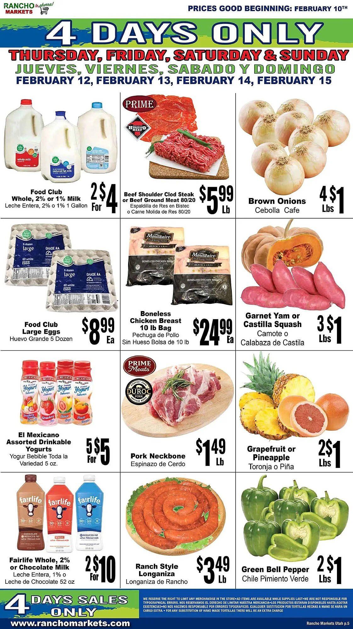 Rancho Markets weekly ad