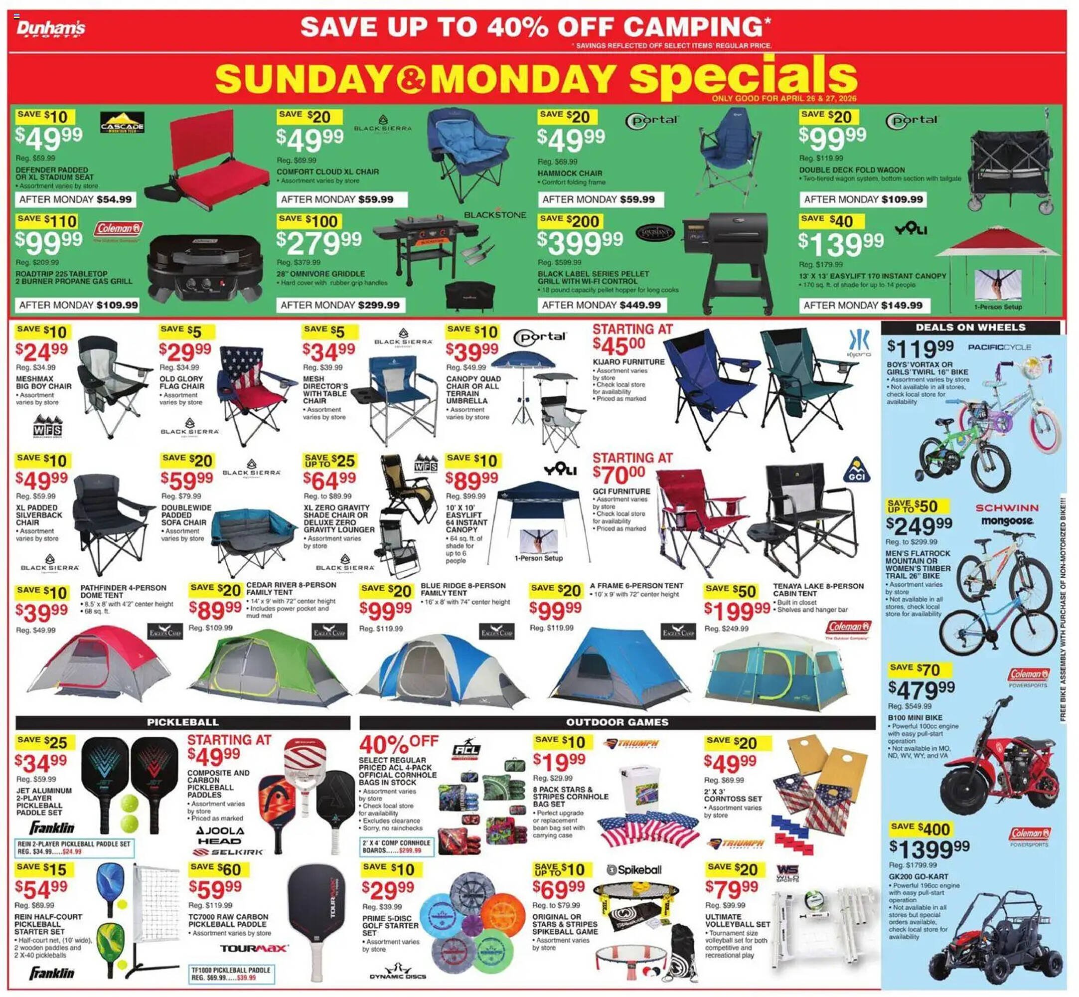 Dunham's Sports weekly ad