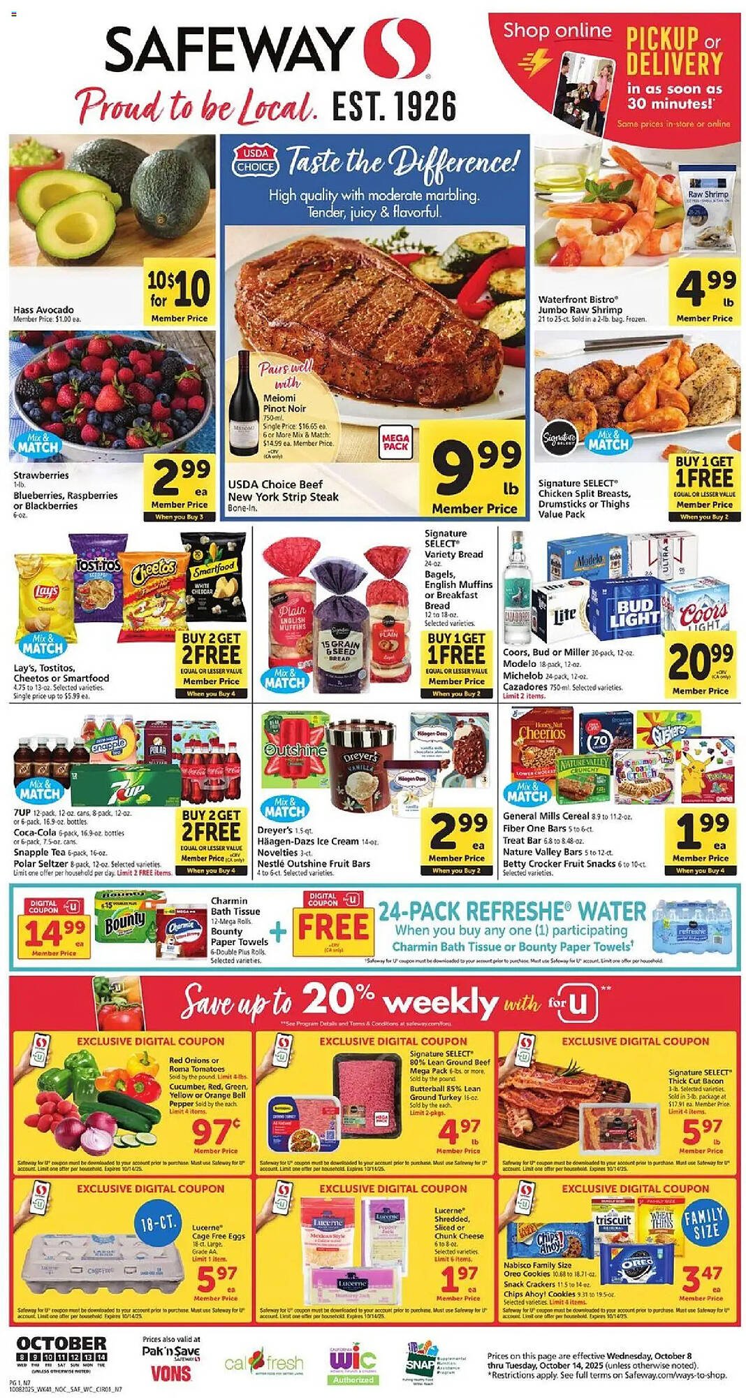 Safeway weekly ad (2025-10-08 - 2025-10-15) | 1