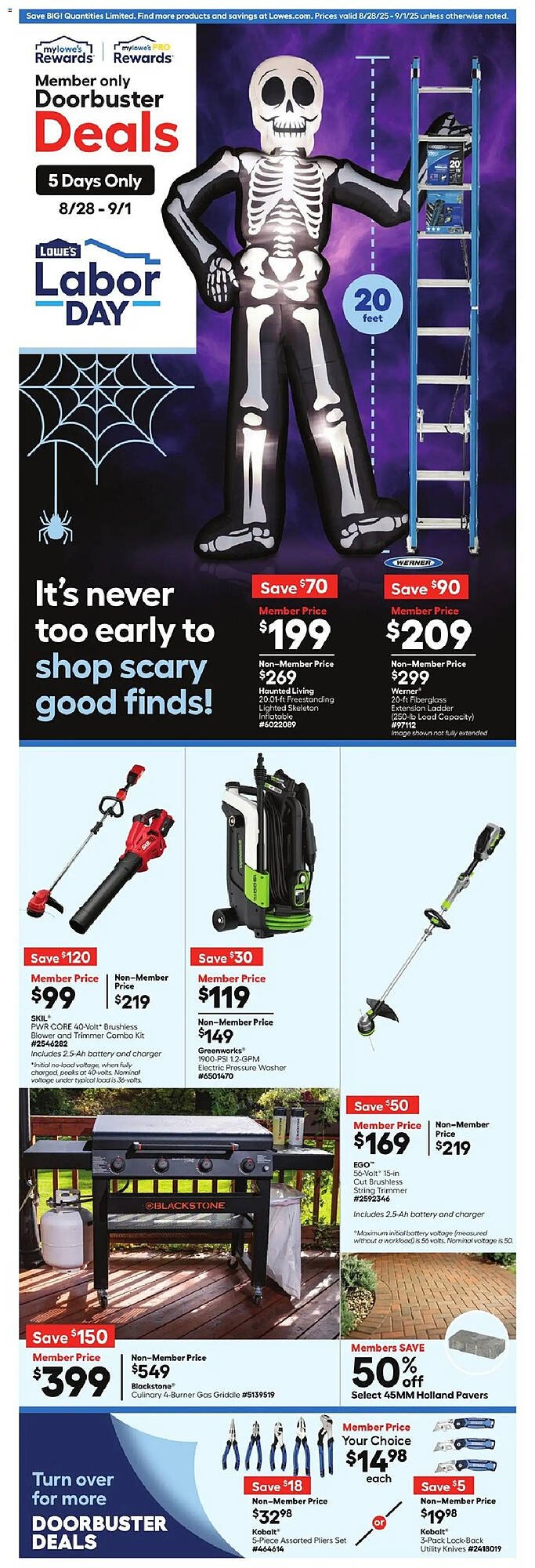 Lowe&#039;s Weekly Ad (2025-08-28 - 2025-09-01) | 1