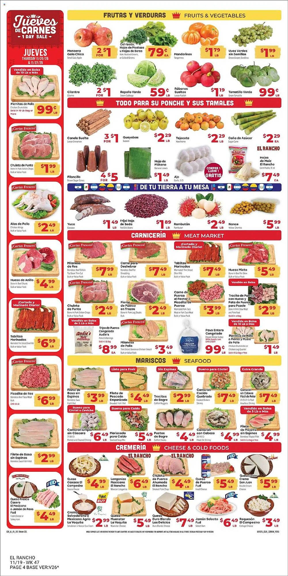 Supermercado El Rancho weekly ad