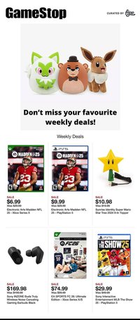 Game Stop weekly ad (2025-11-03 - 2025-11-09)