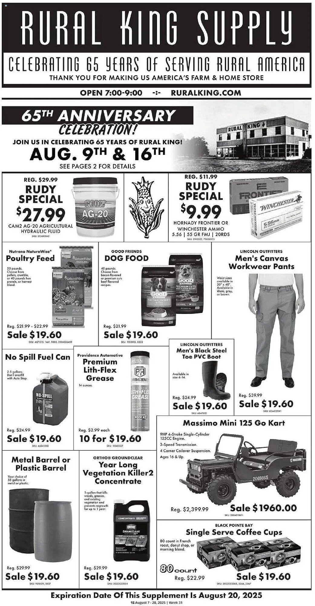 Rural King Weekly Ad (2025-08-07 - 2025-08-20) | 1