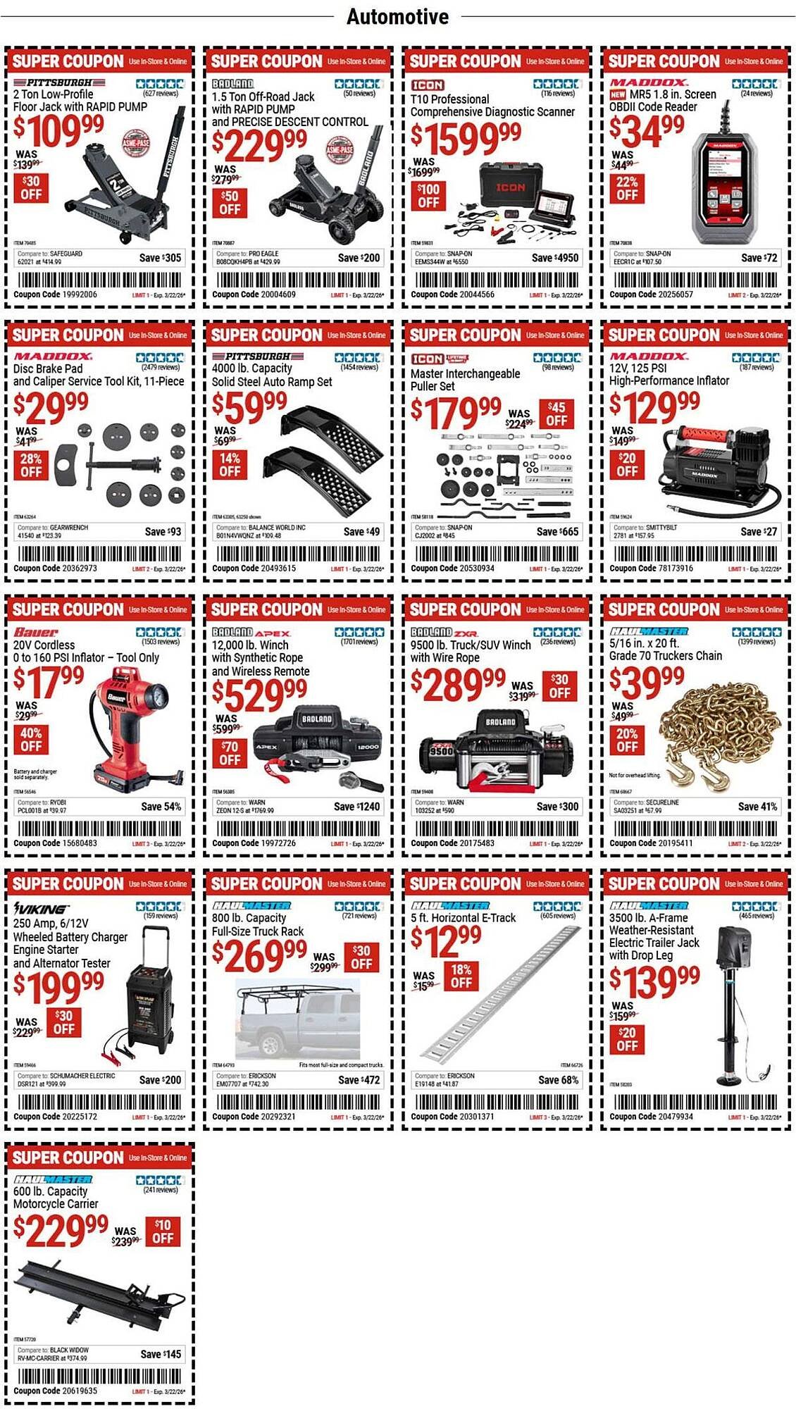 Harbor Freight Tools weekly ad