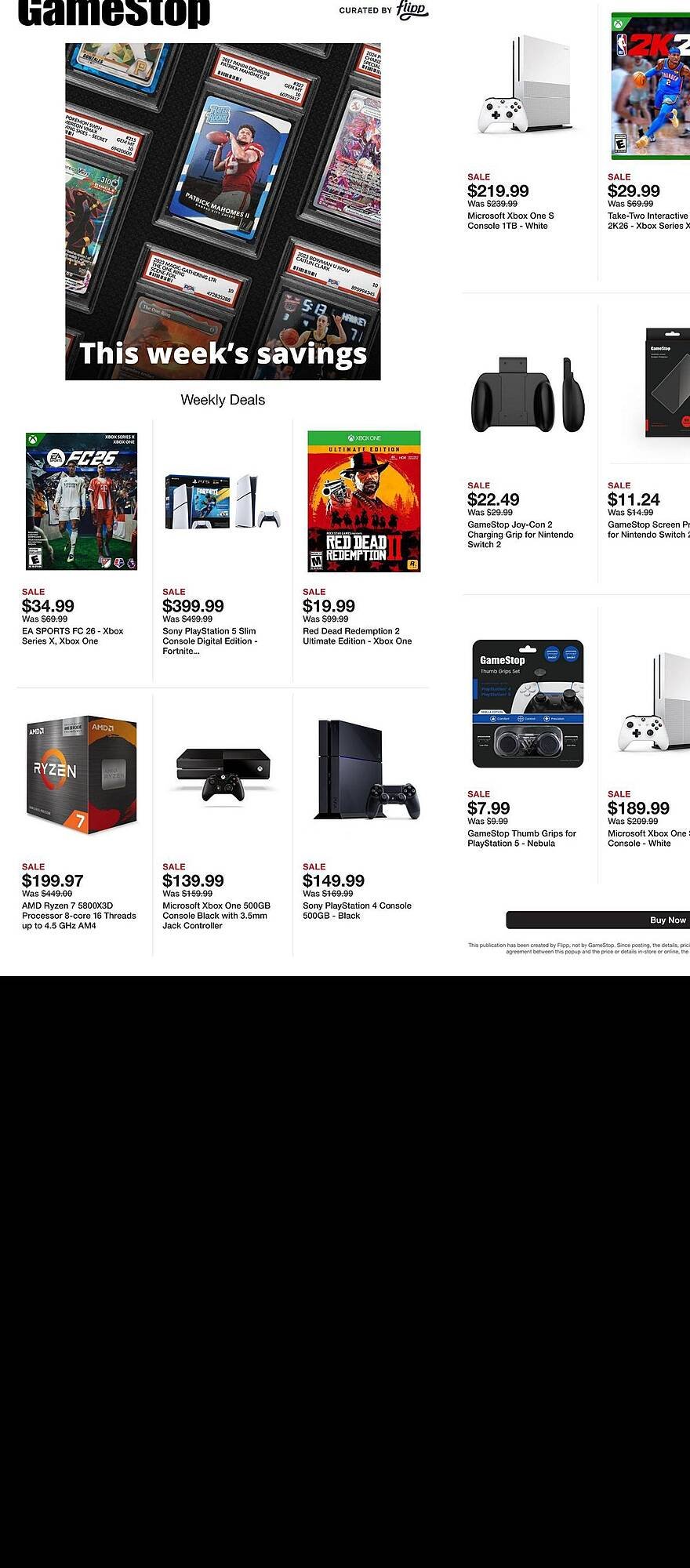 Game Stop weekly ad