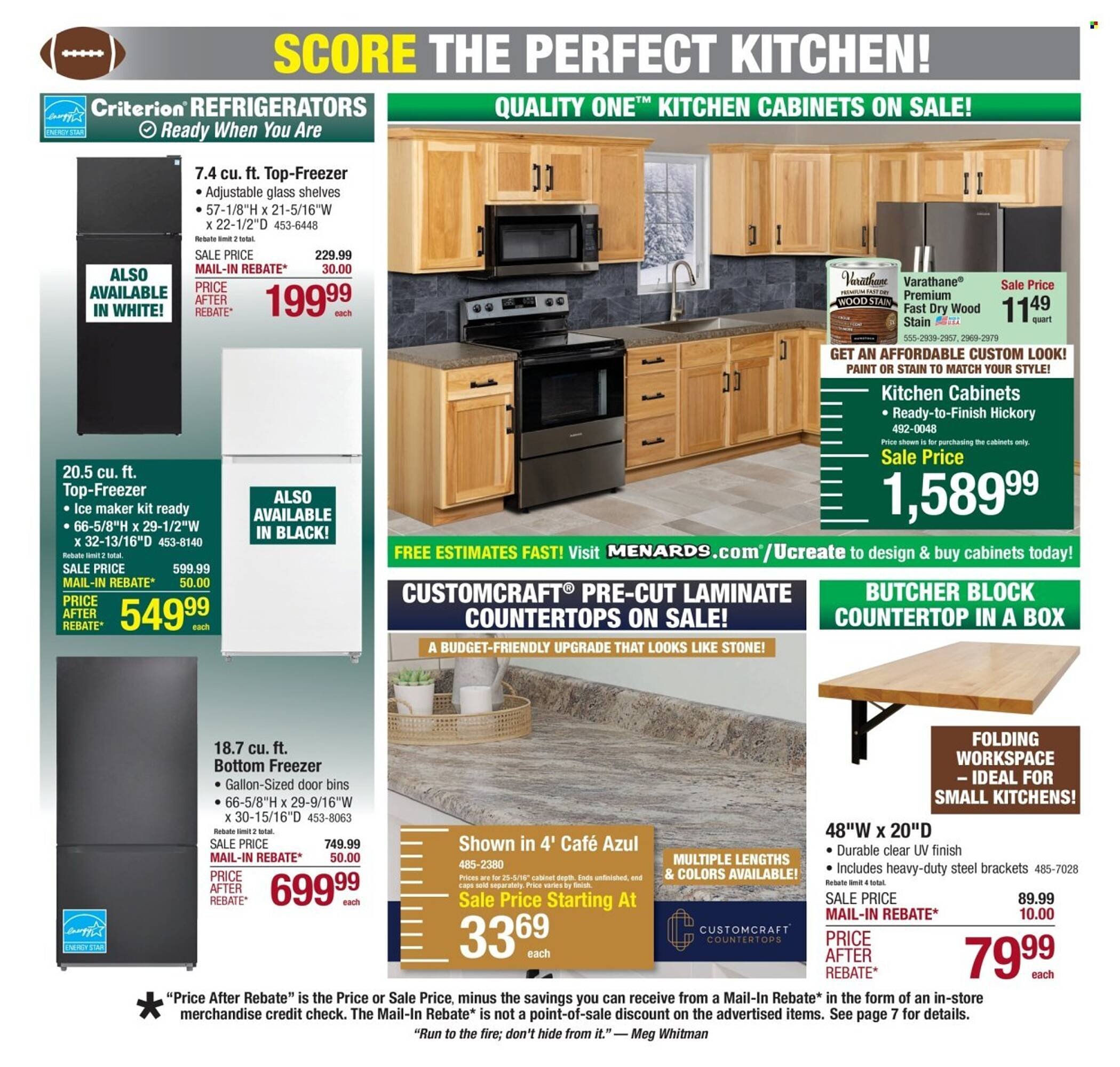Menards weekly ad