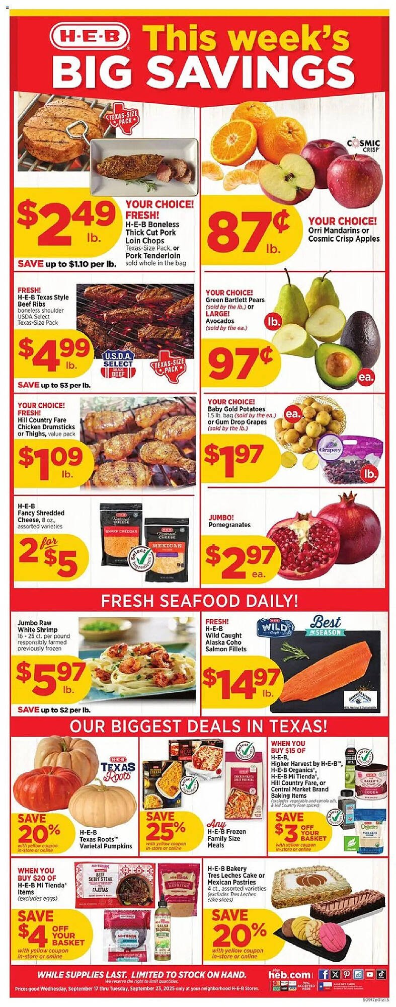 H-E-B weekly ad (2025-09-17 - 2025-09-23) | 1