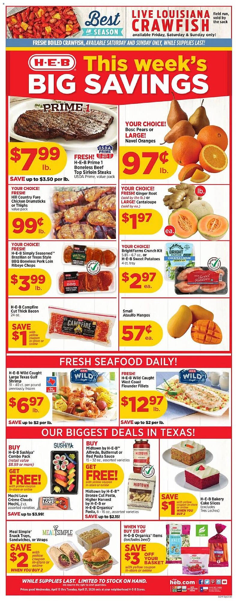 H-E-B weekly ad
