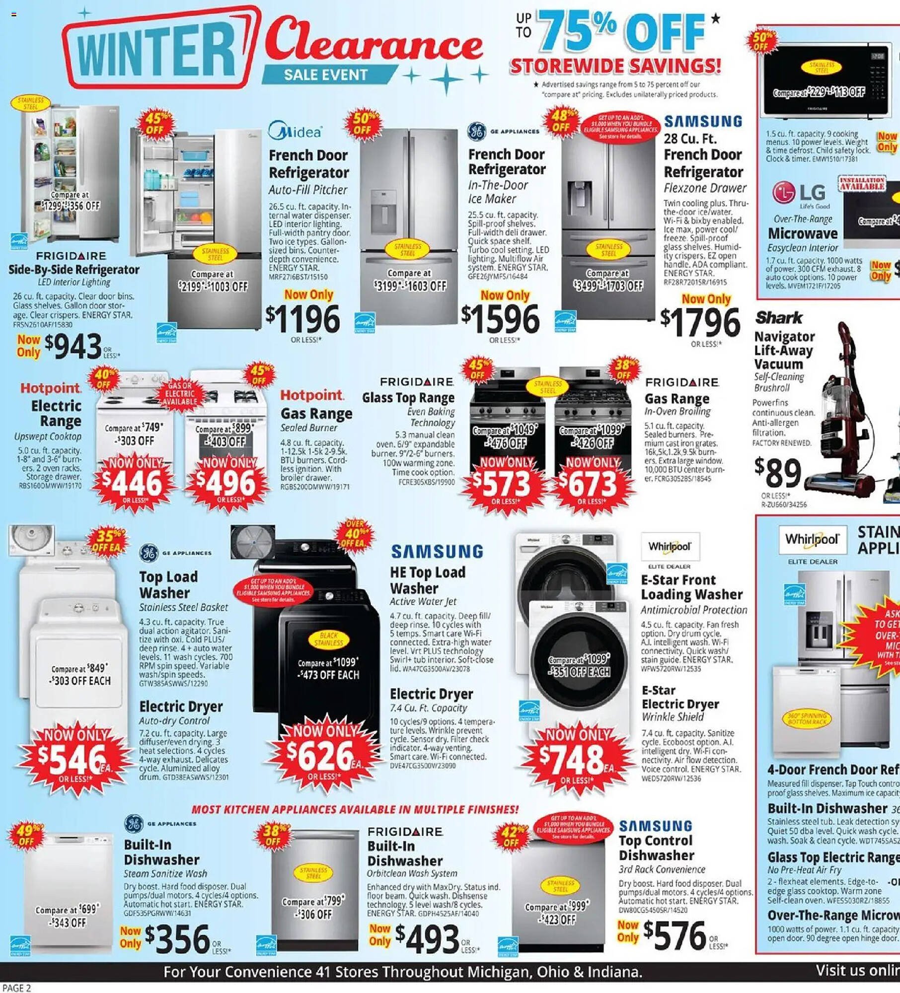 ABC Warehouse weekly ad