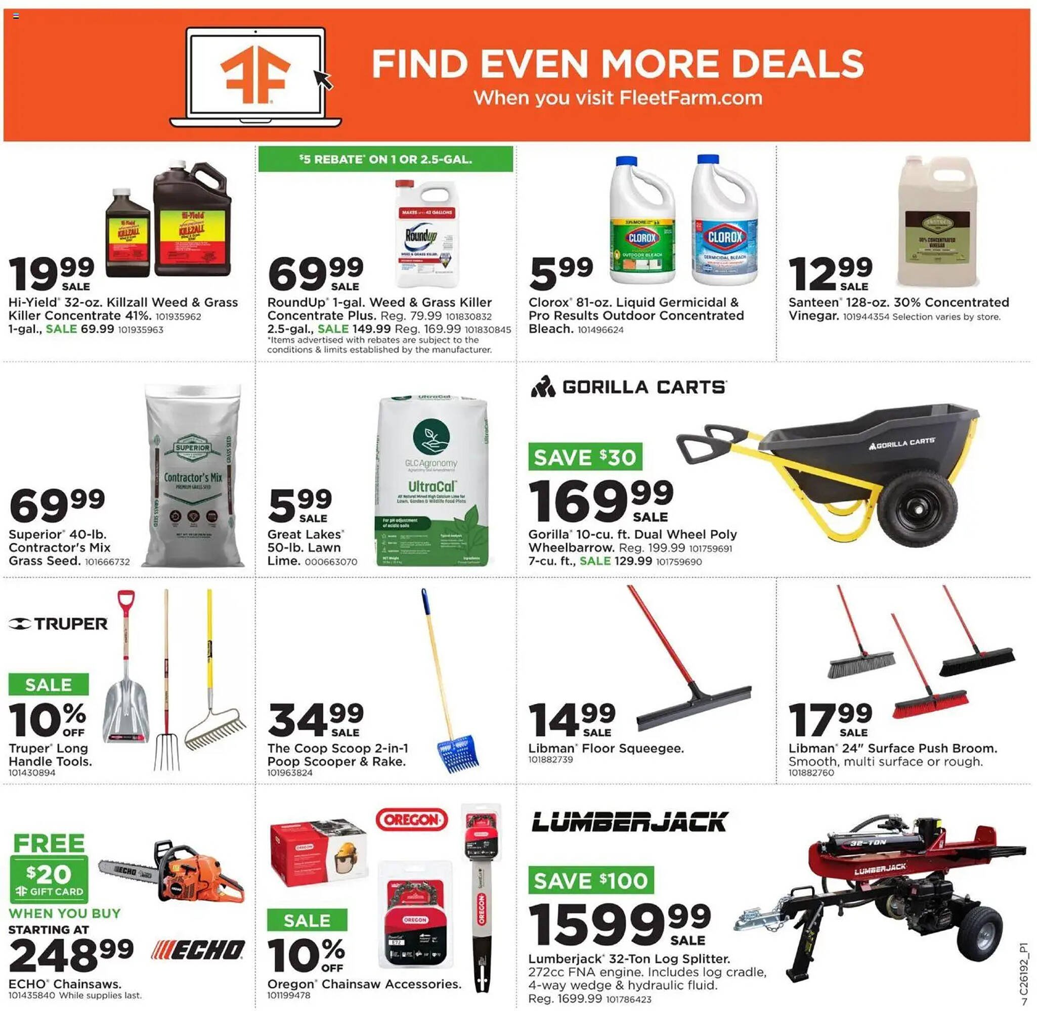 Mills Fleet Farm weekly ad