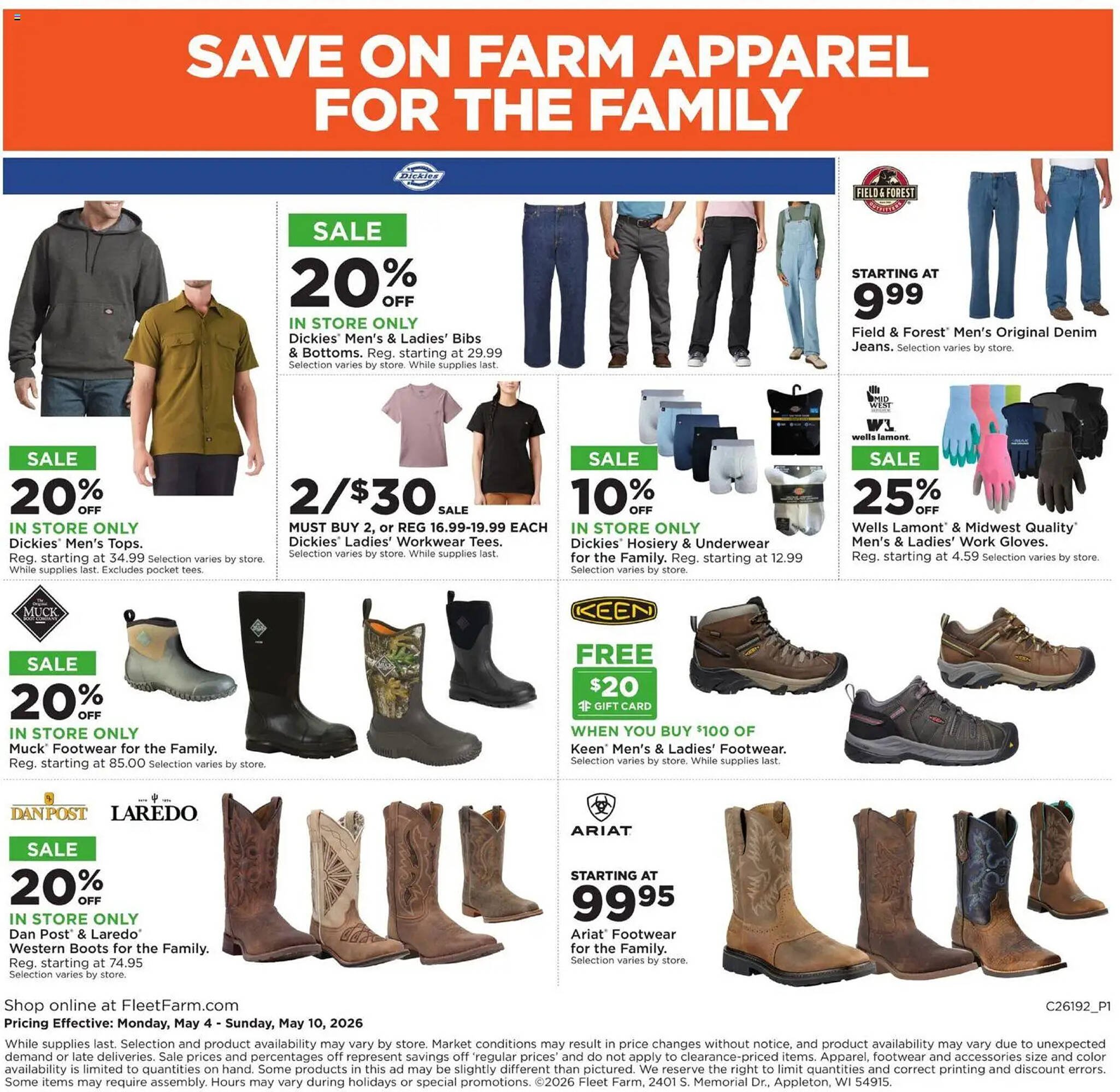 Mills Fleet Farm weekly ad