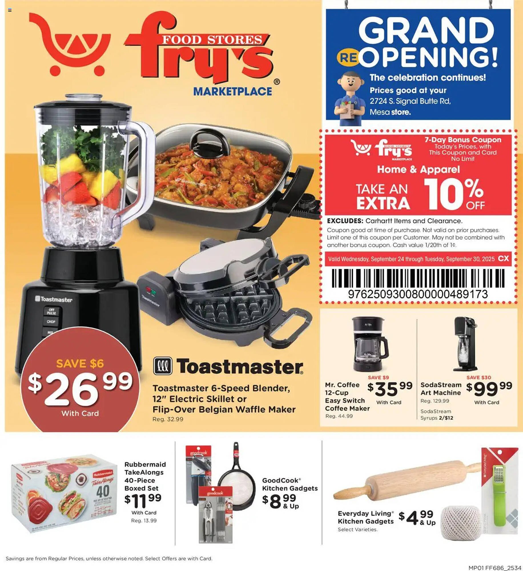 Fry&#039;s weekly ad (2025-09-24 - 2025-09-30) | 1