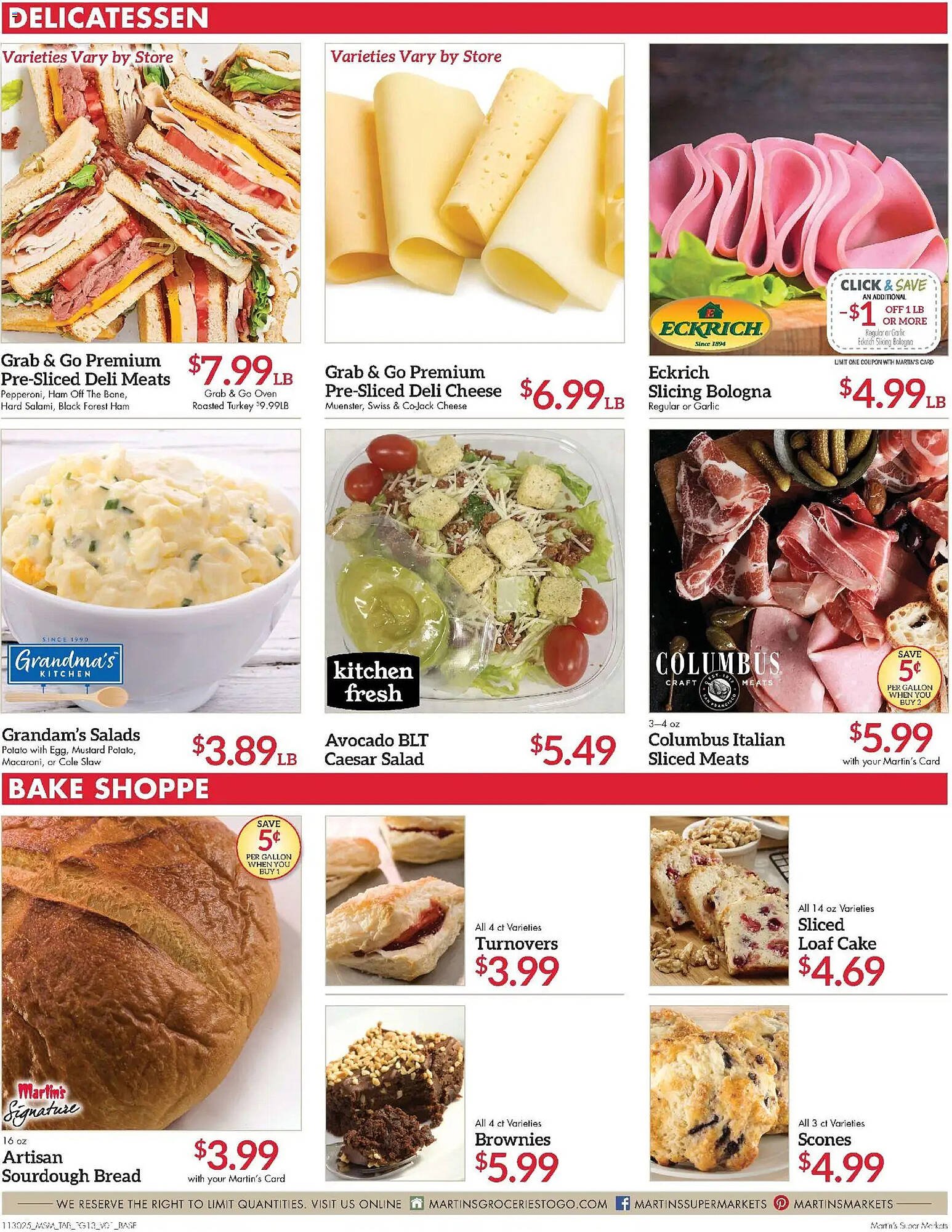 Martin&#039;s weekly ad