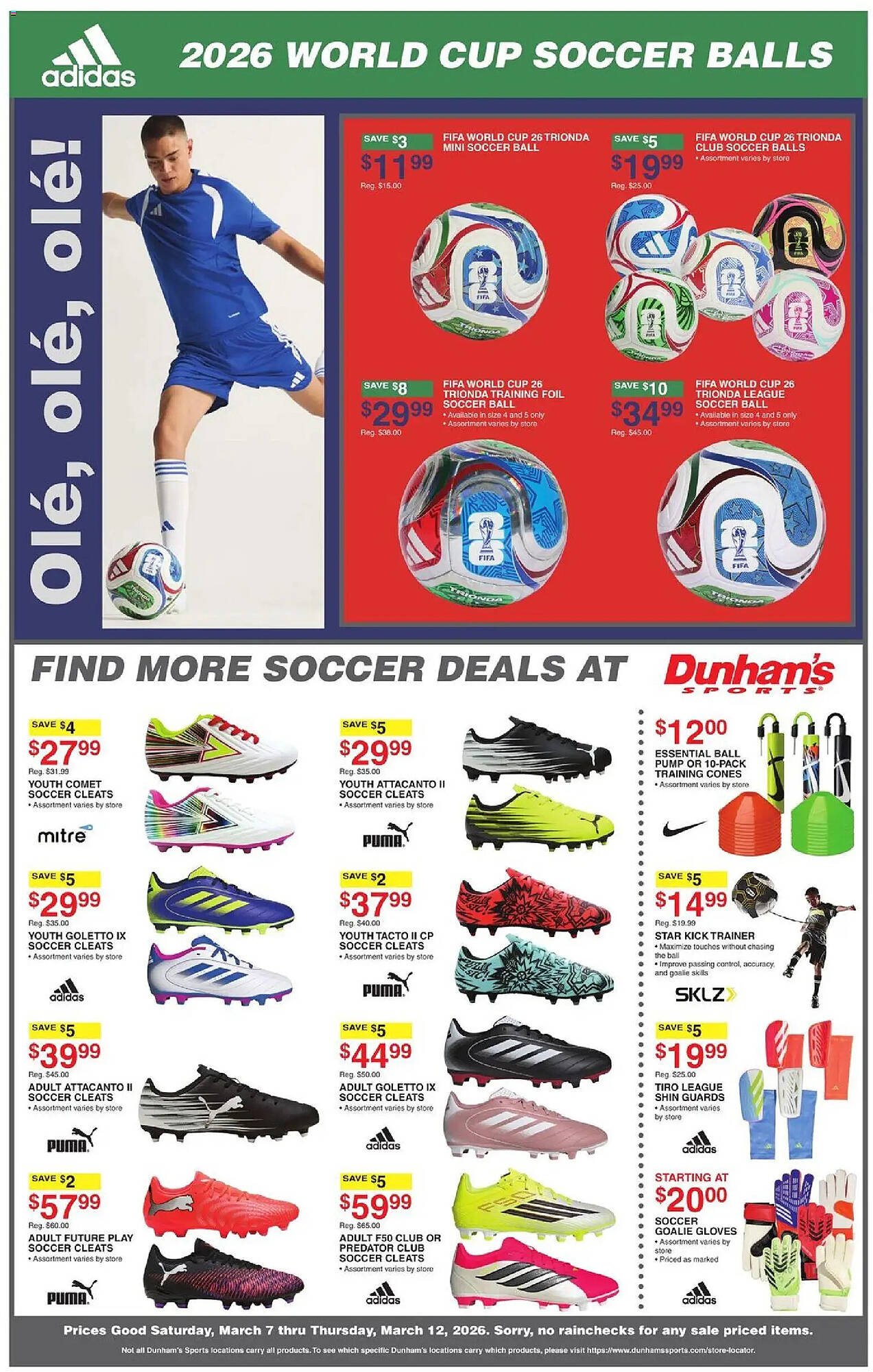 Dunham's Sports weekly ad