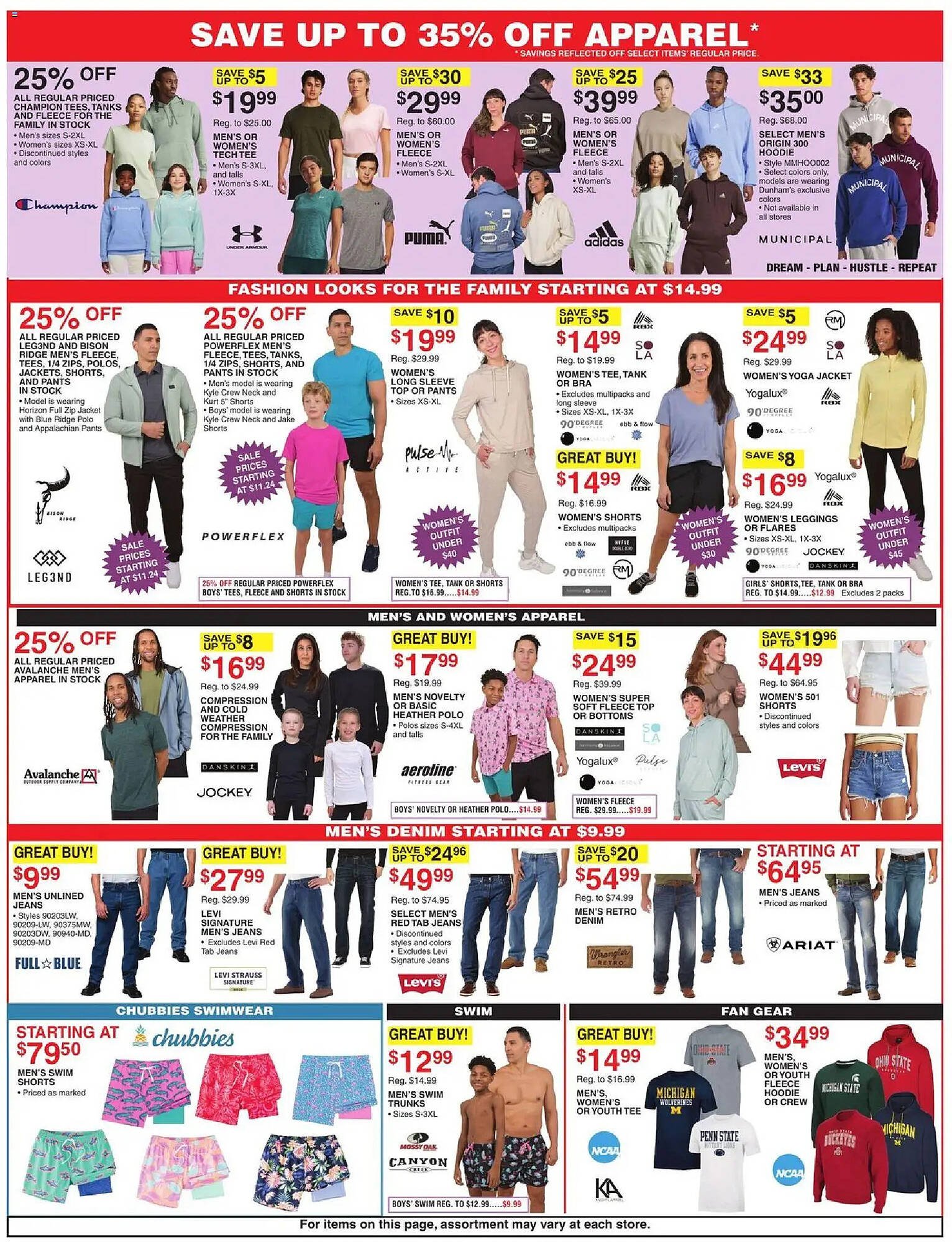 Dunham's Sports weekly ad