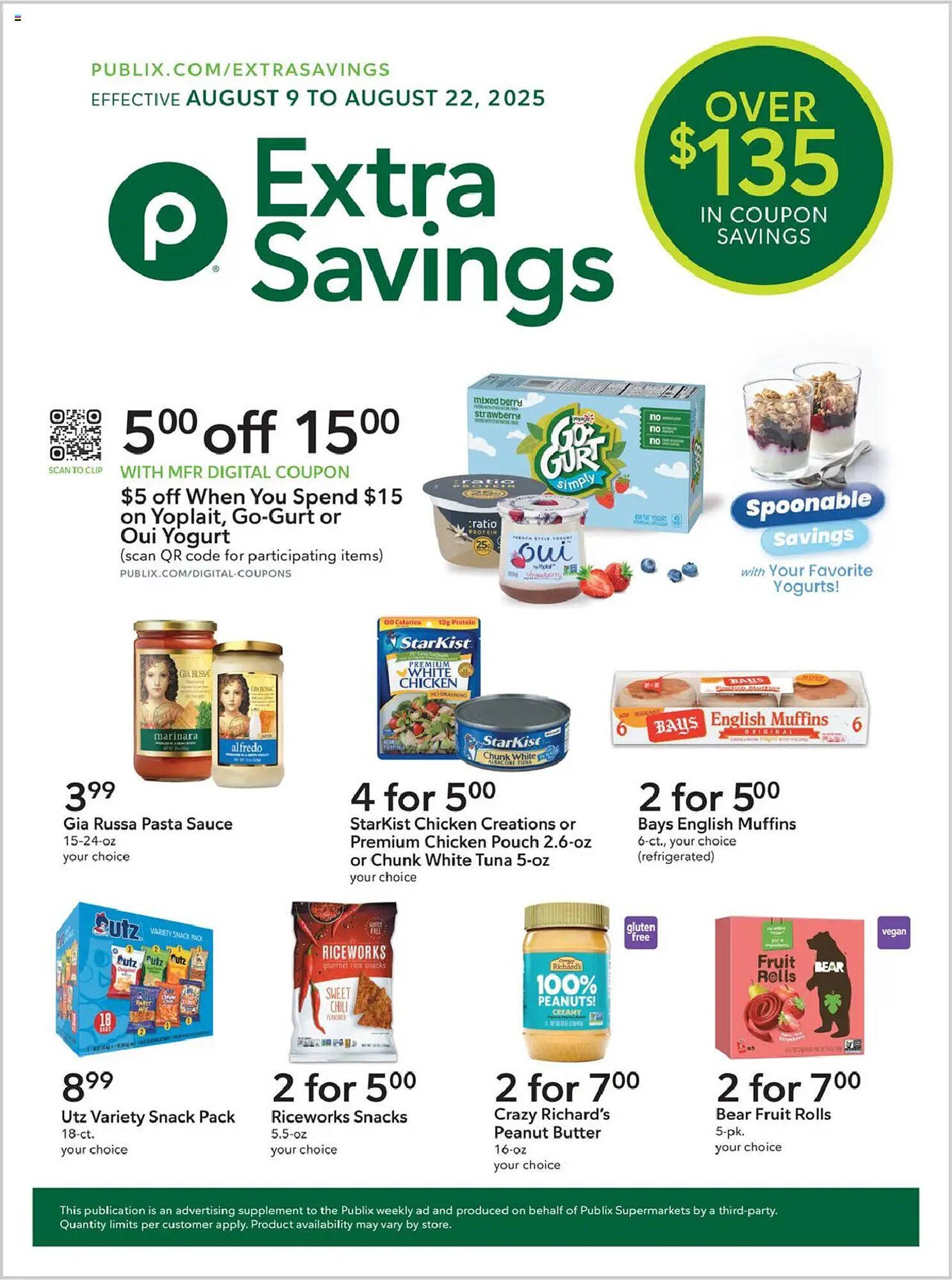 Publix Weekly Ad (2025-08-09 - 2025-08-23) | 1