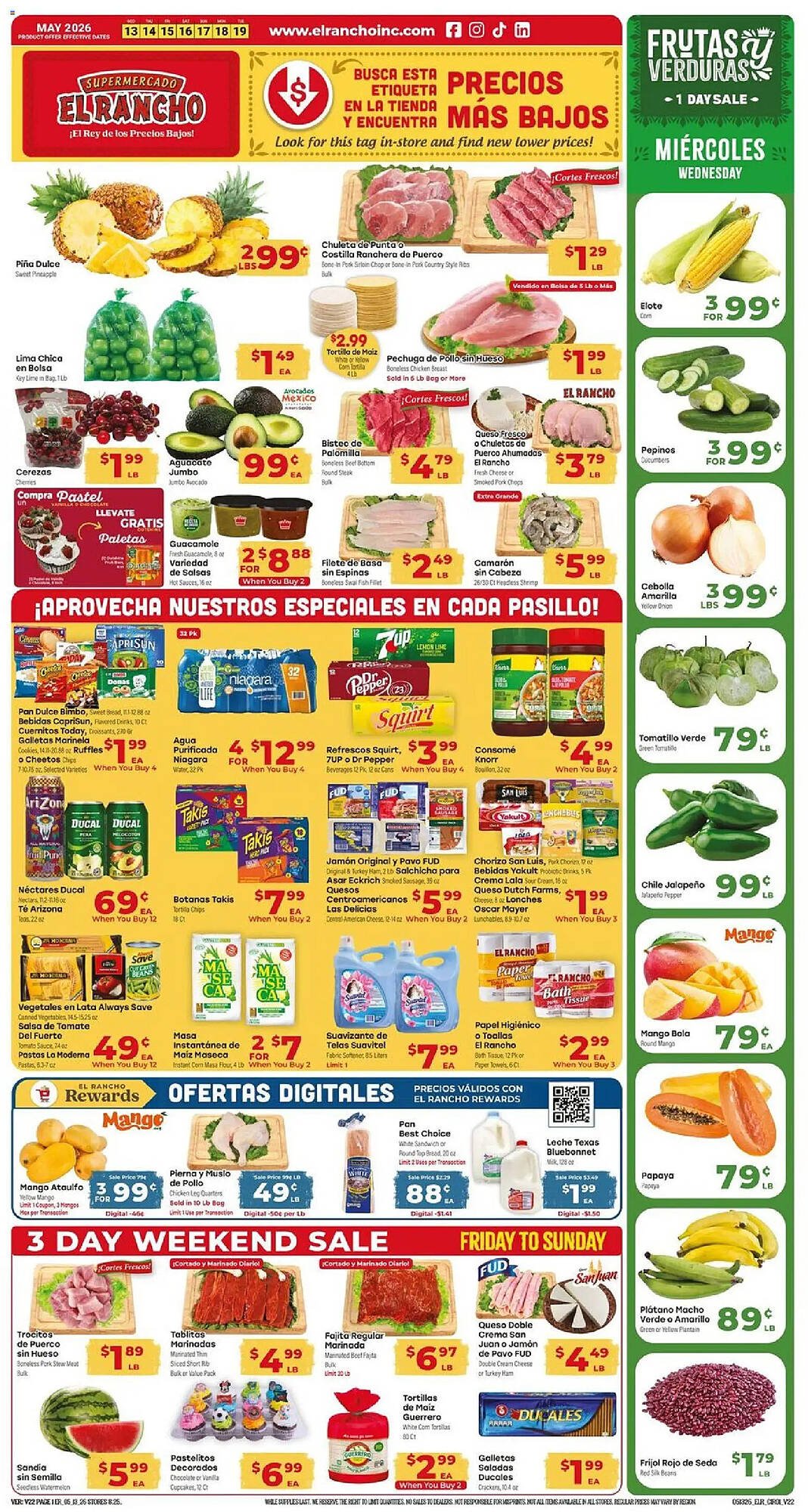 Supermercado El Rancho weekly ad