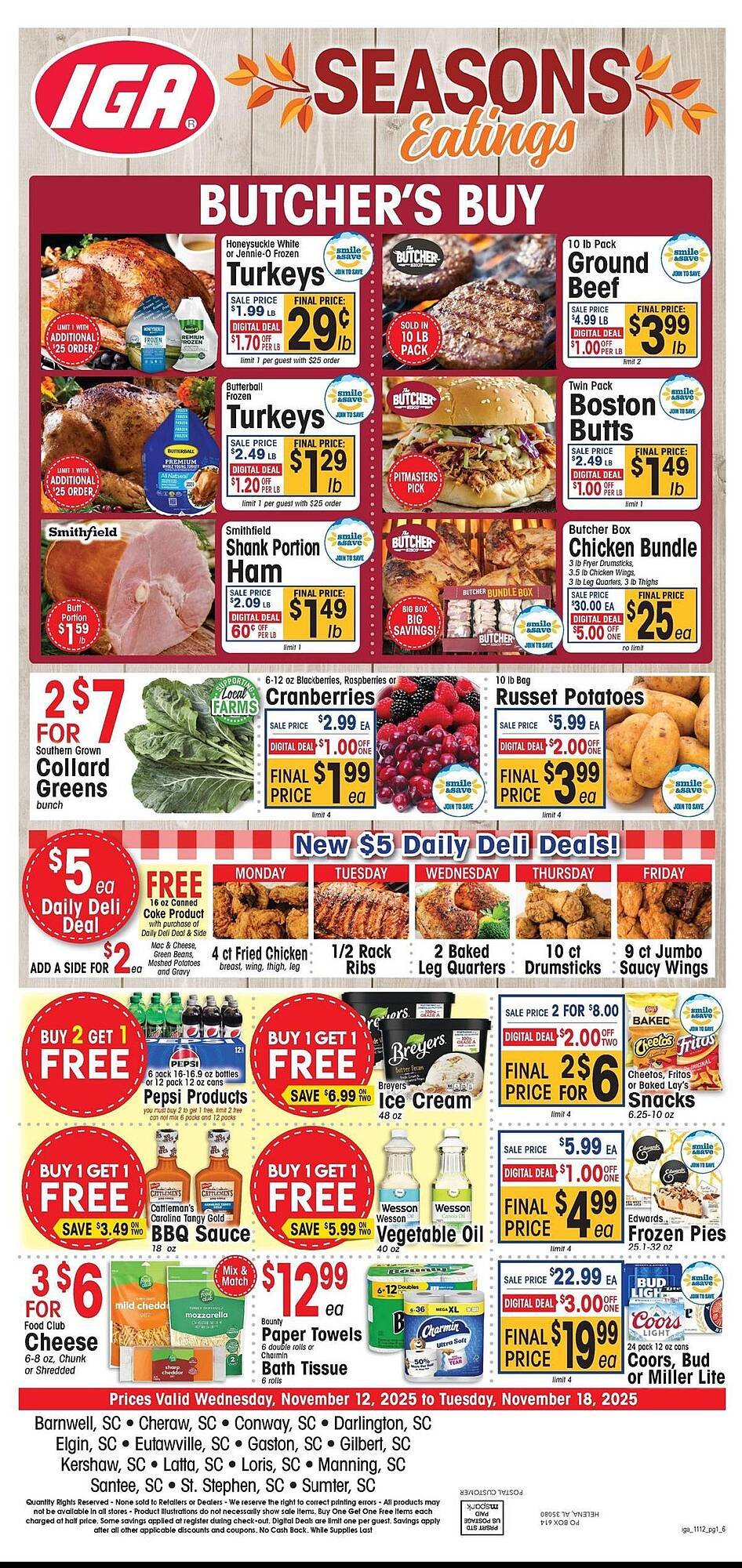 IGA weekly ad (2025-11-12 - 2025-11-18) | 1