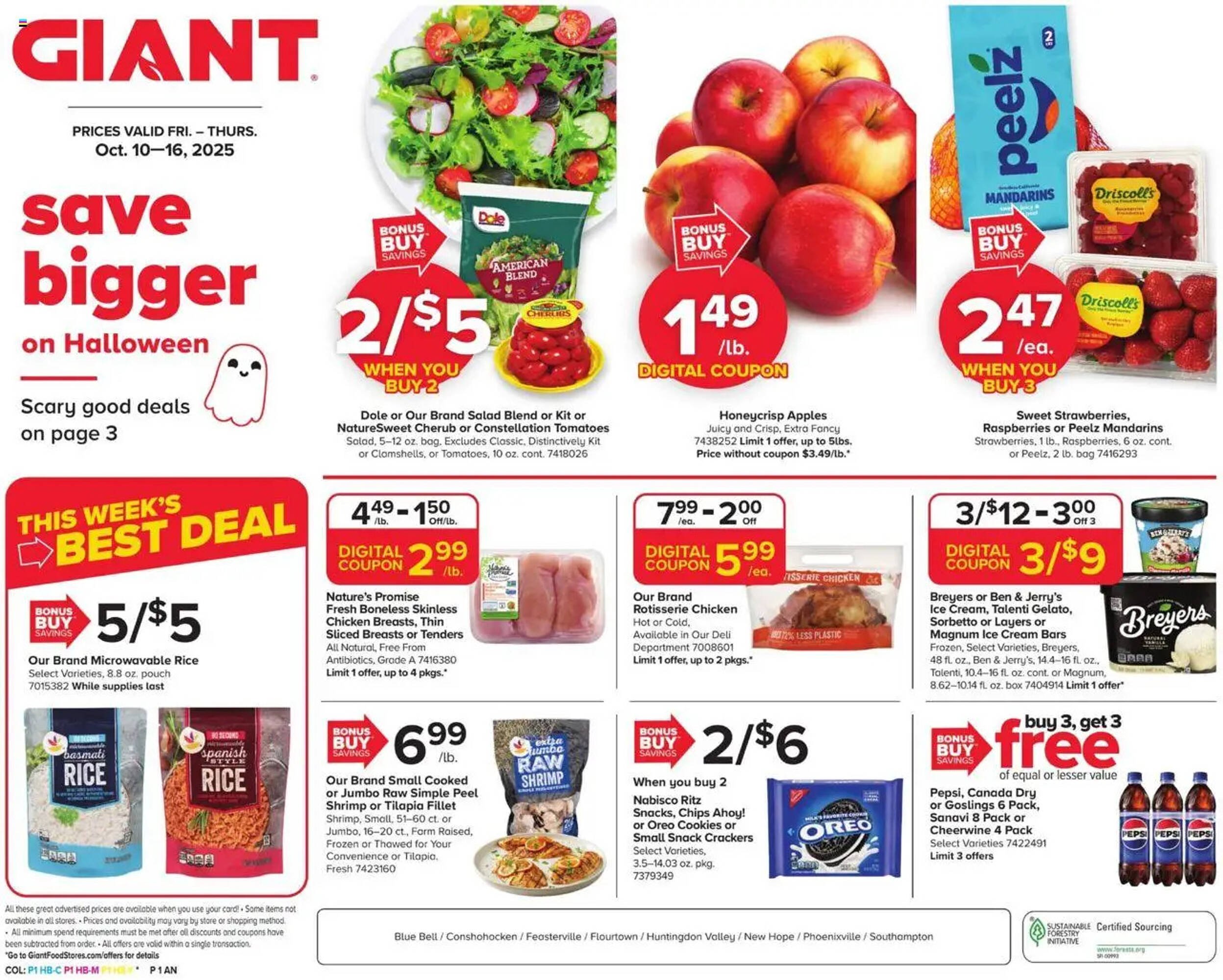 GIANT weekly ad (2025-10-10 - 2025-10-16) | 1