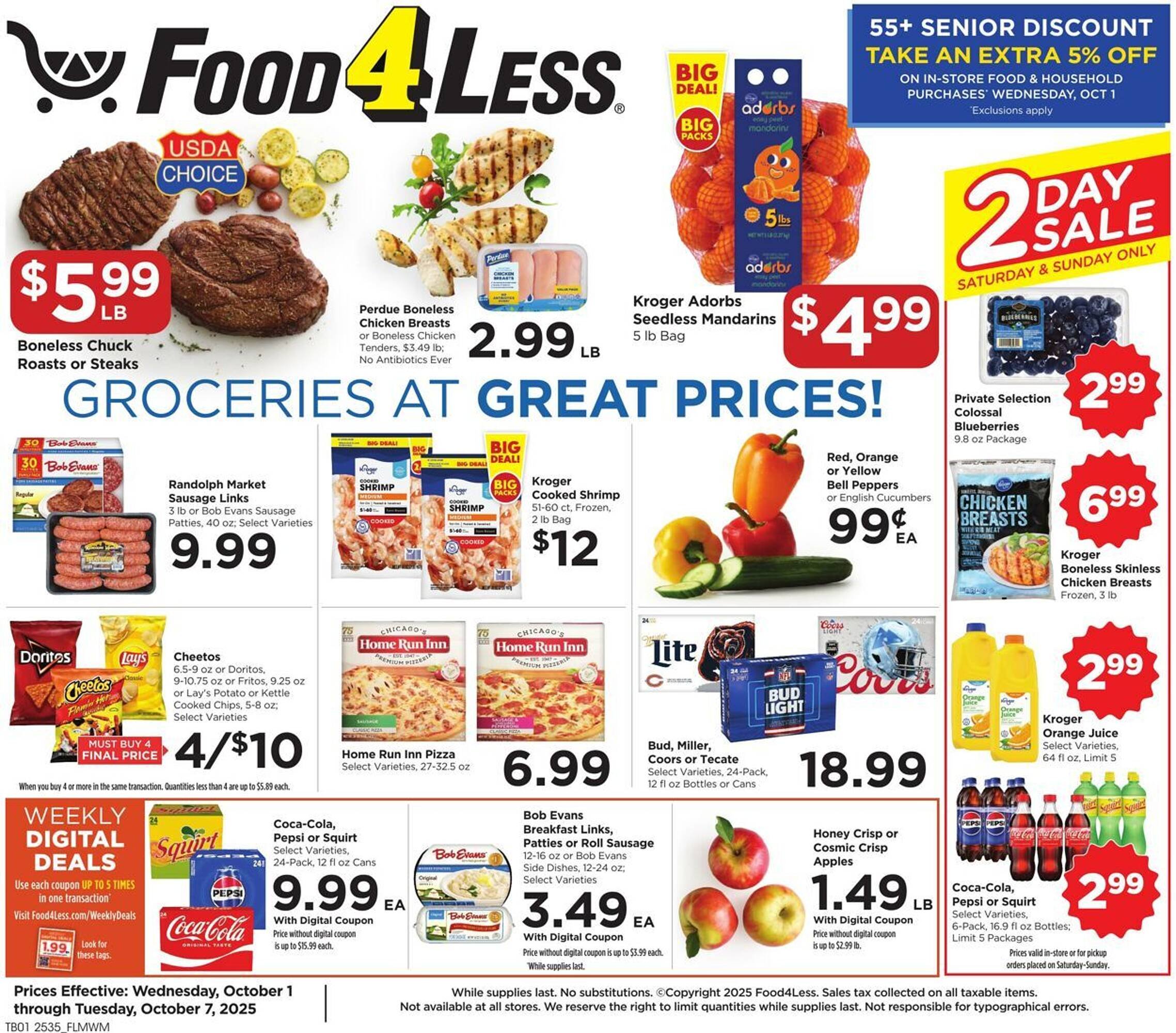 Food 4 Less weekly ad (2025-10-01 - 2025-10-07) | 1