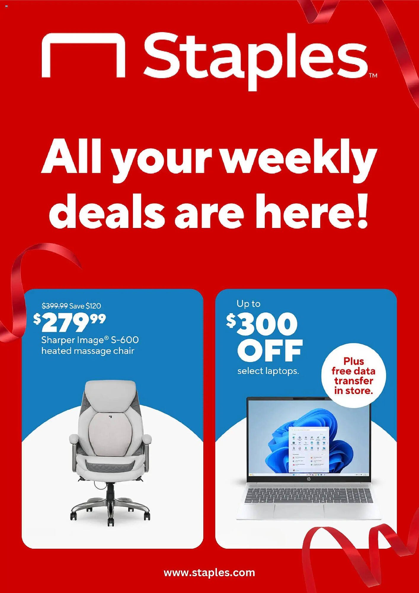 Staples weekly ad