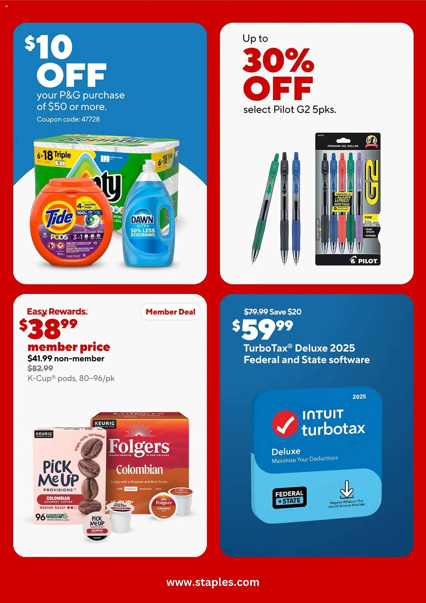 Staples weekly ad