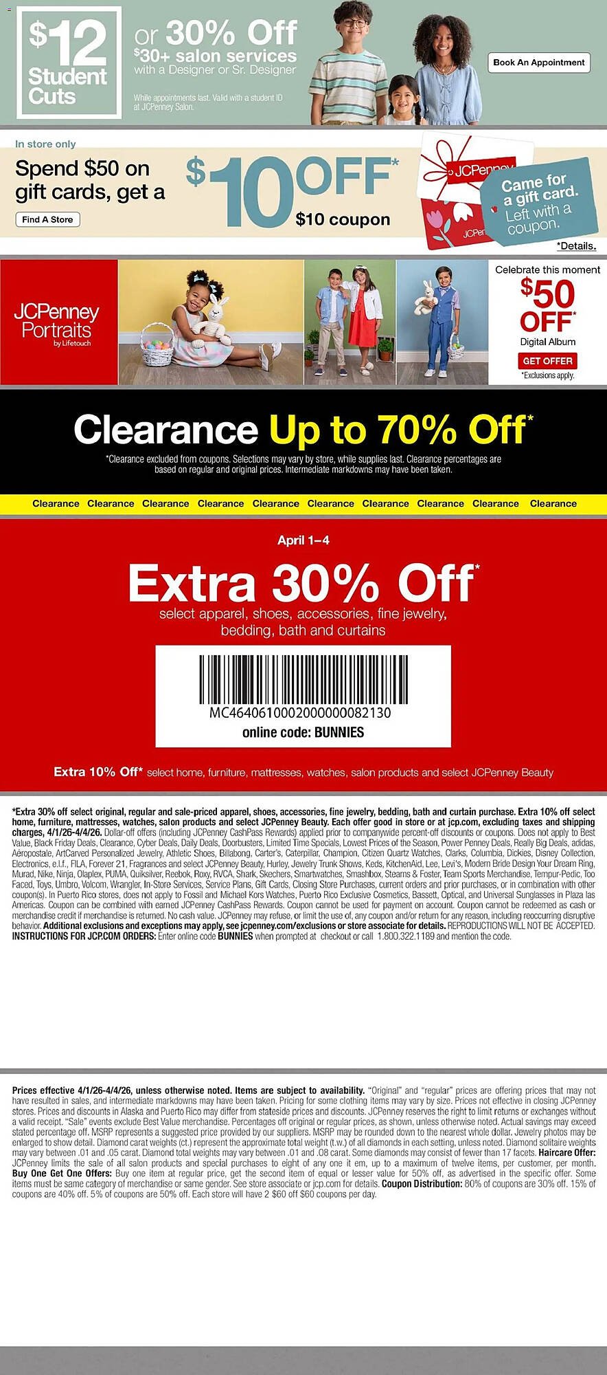 JC Penney weekly ad