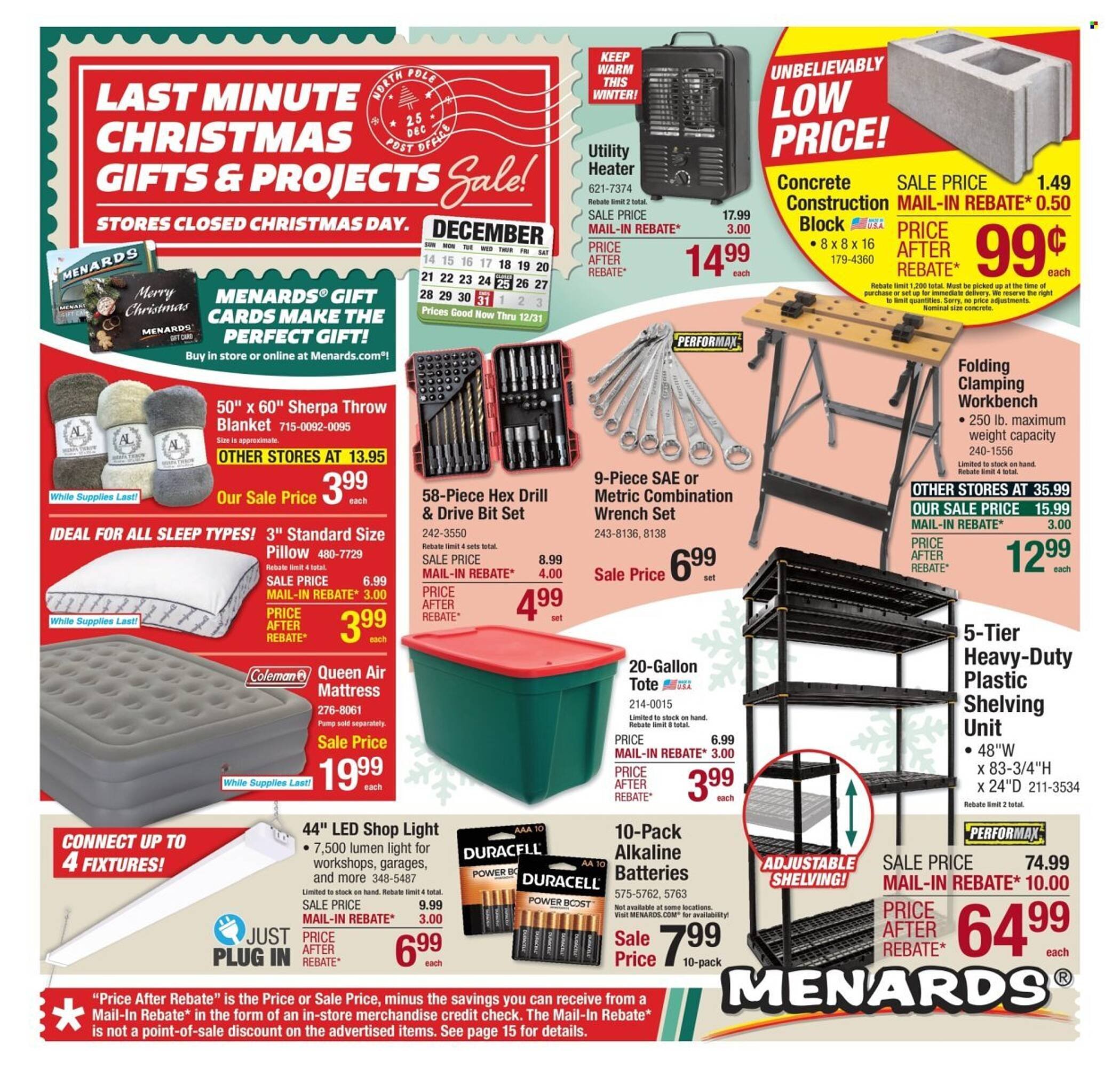 Menards weekly ad