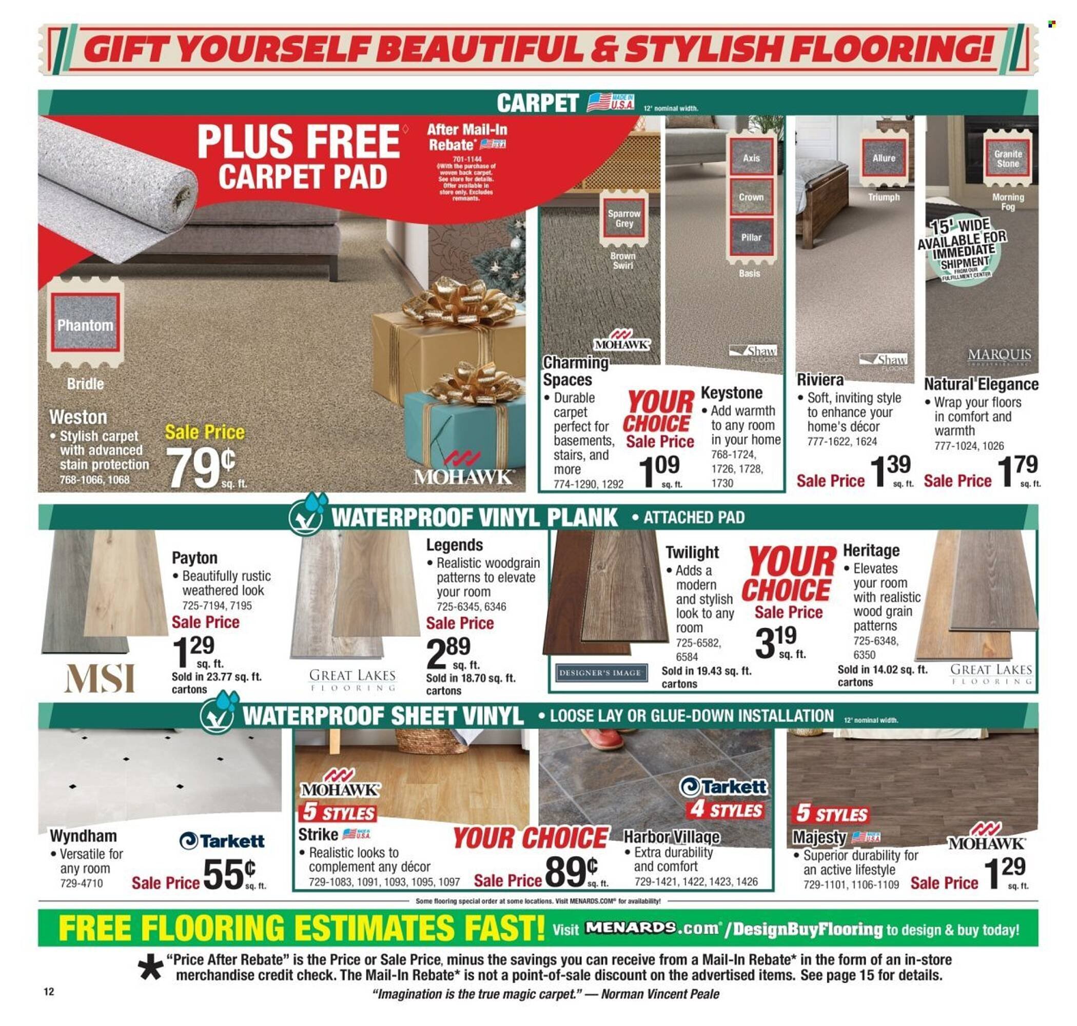 Menards weekly ad