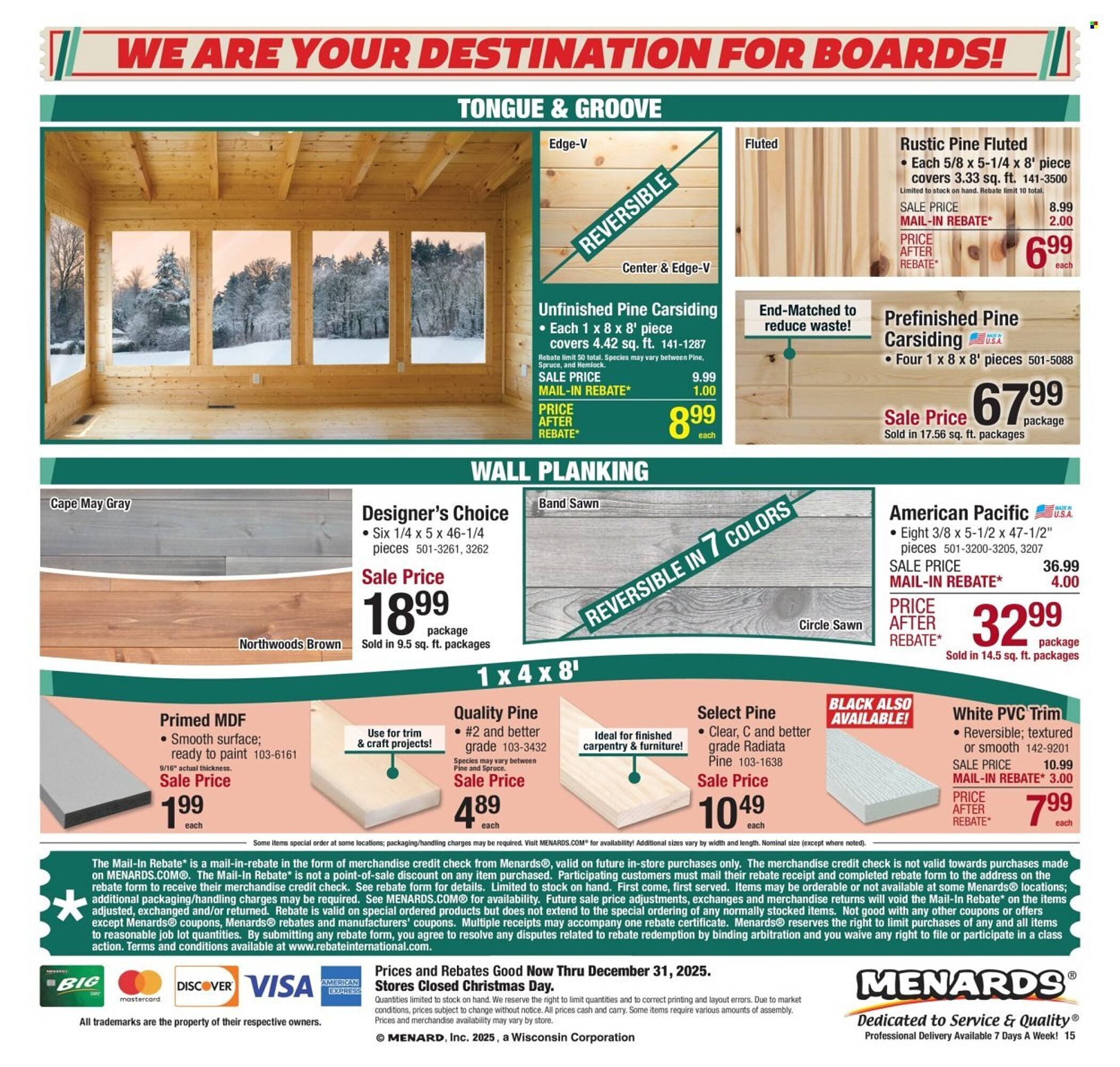 Menards weekly ad