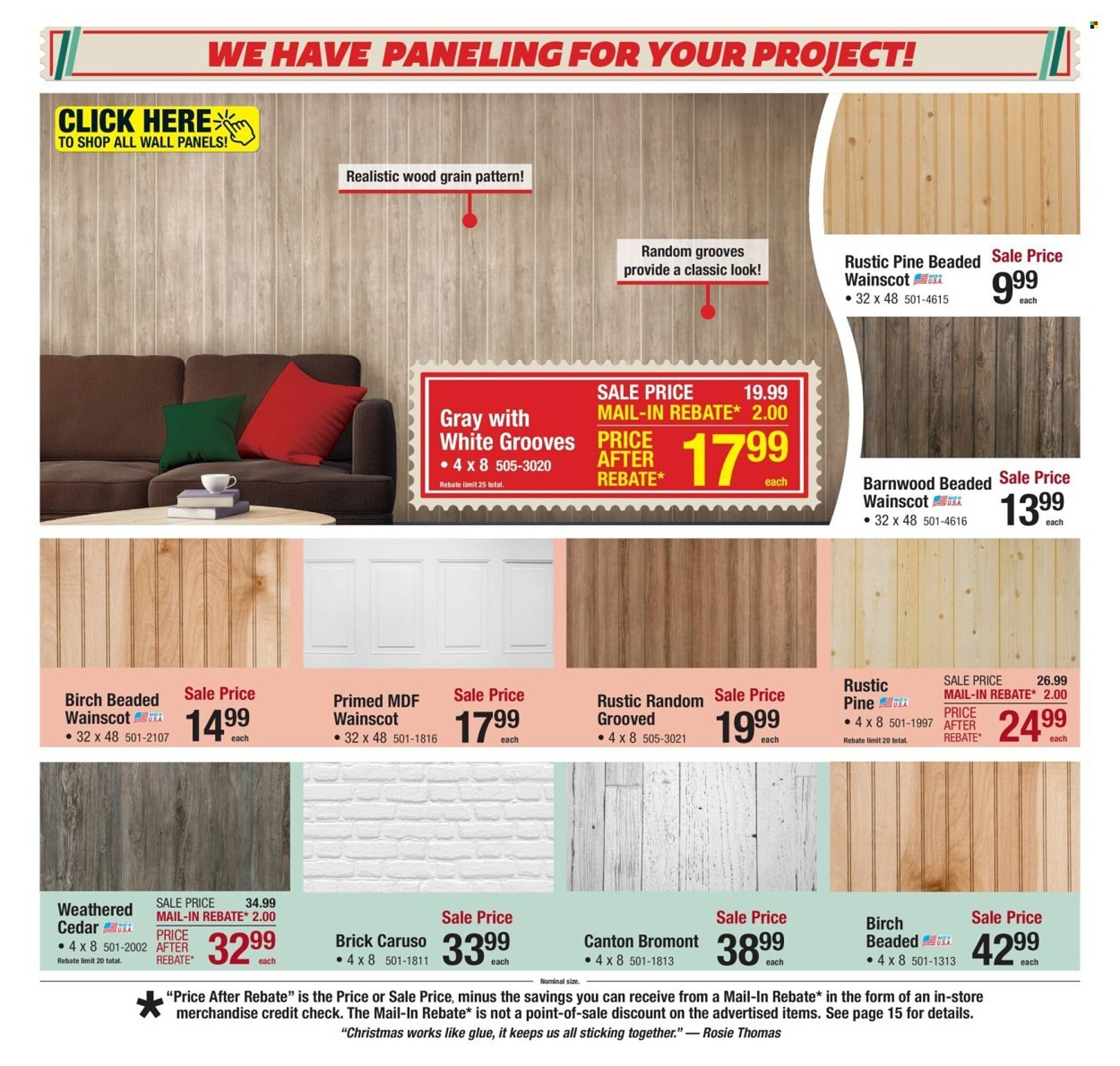 Menards weekly ad