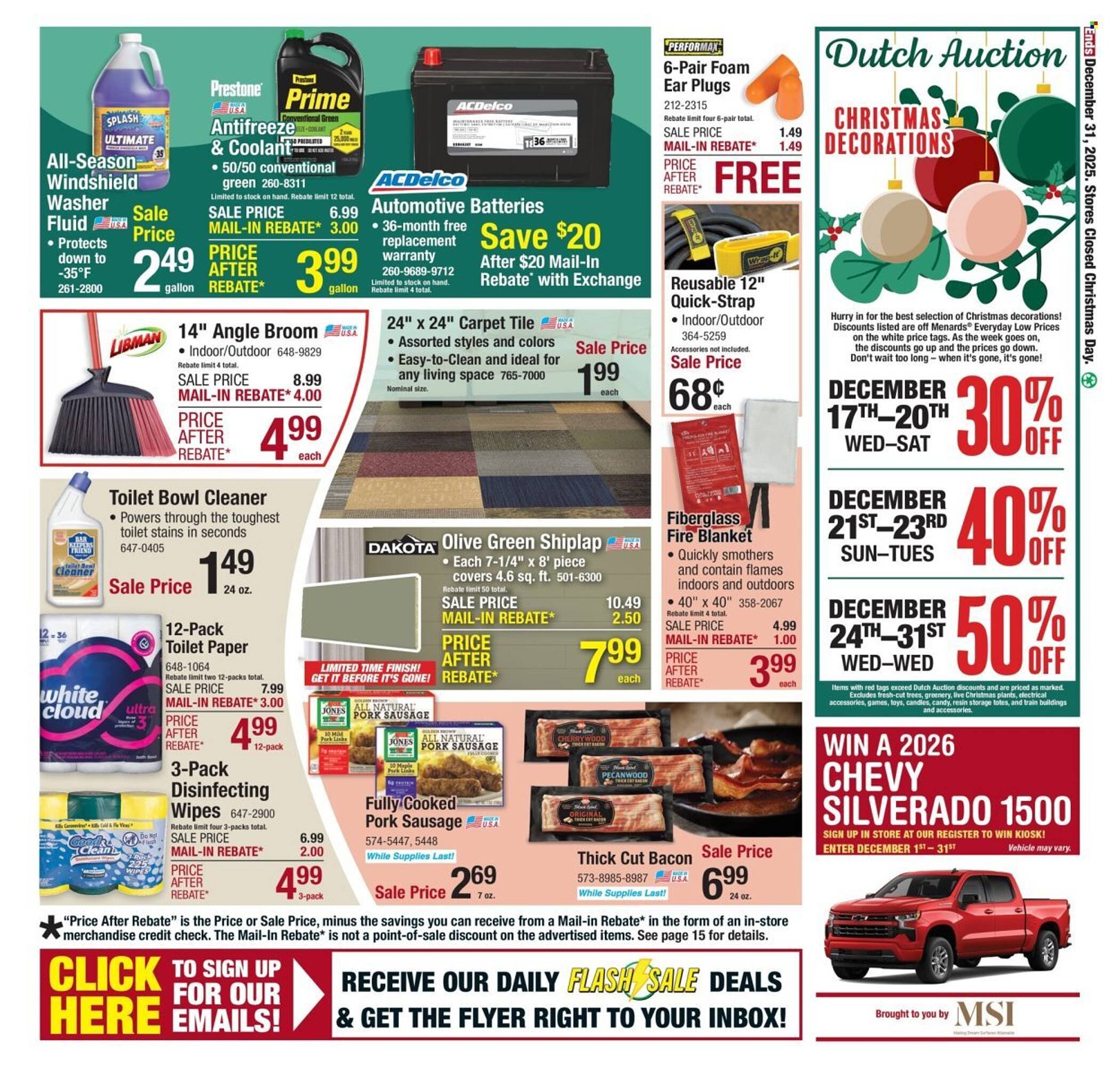 Menards weekly ad