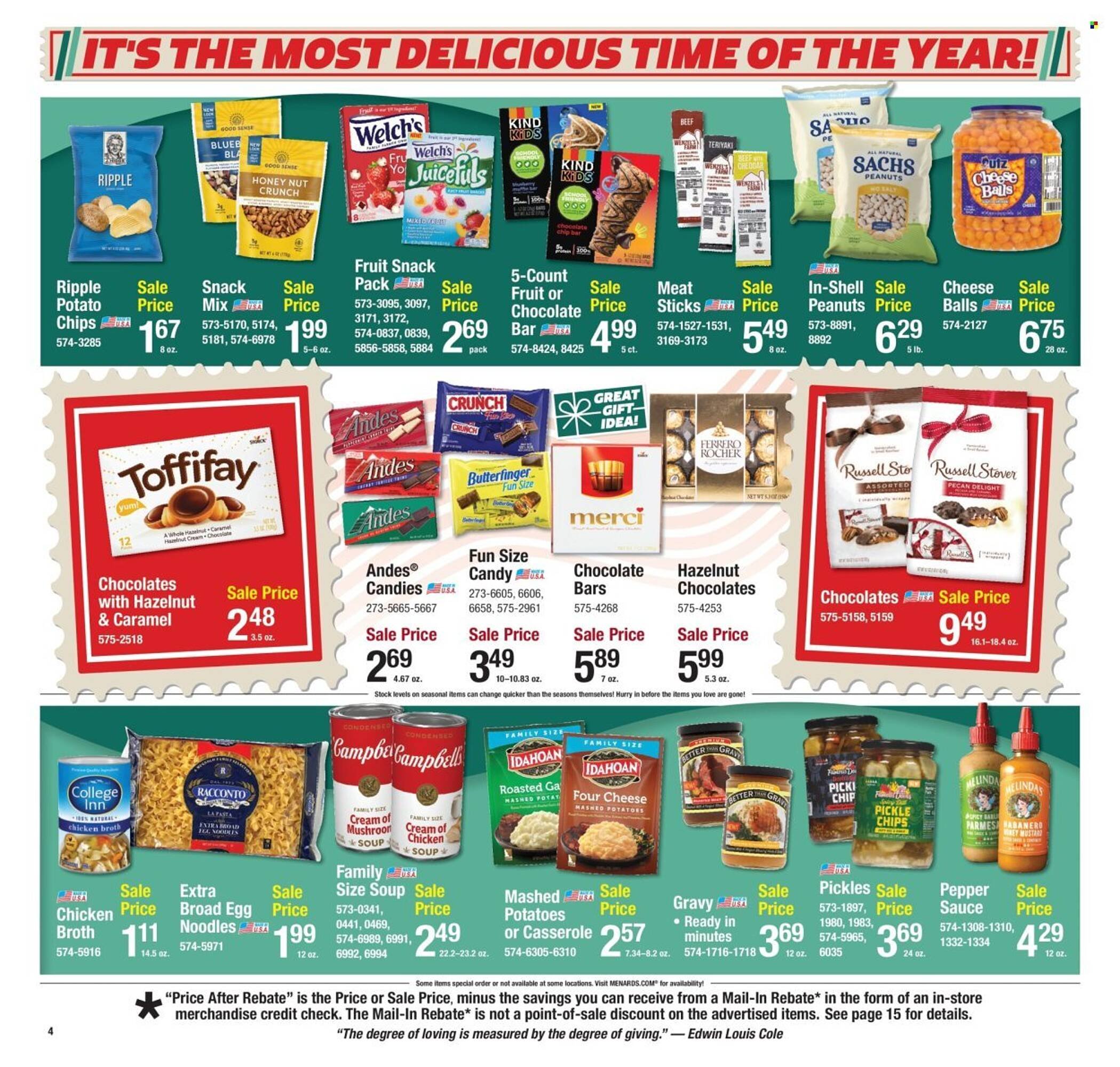 Menards weekly ad