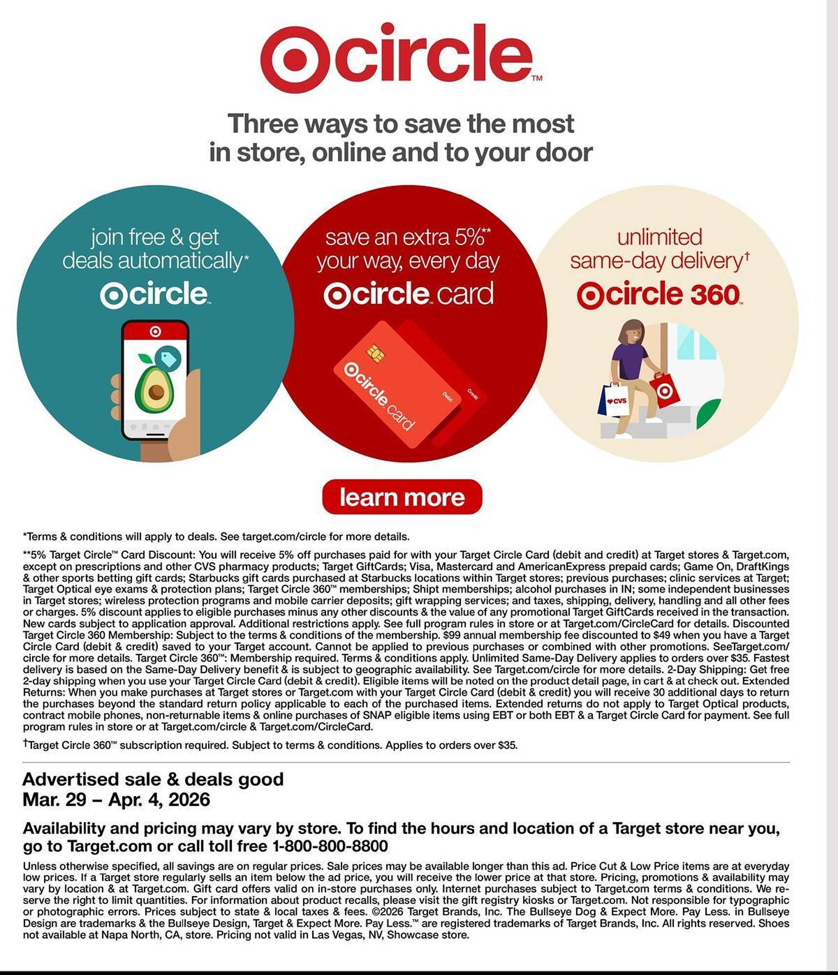 Target weekly ad