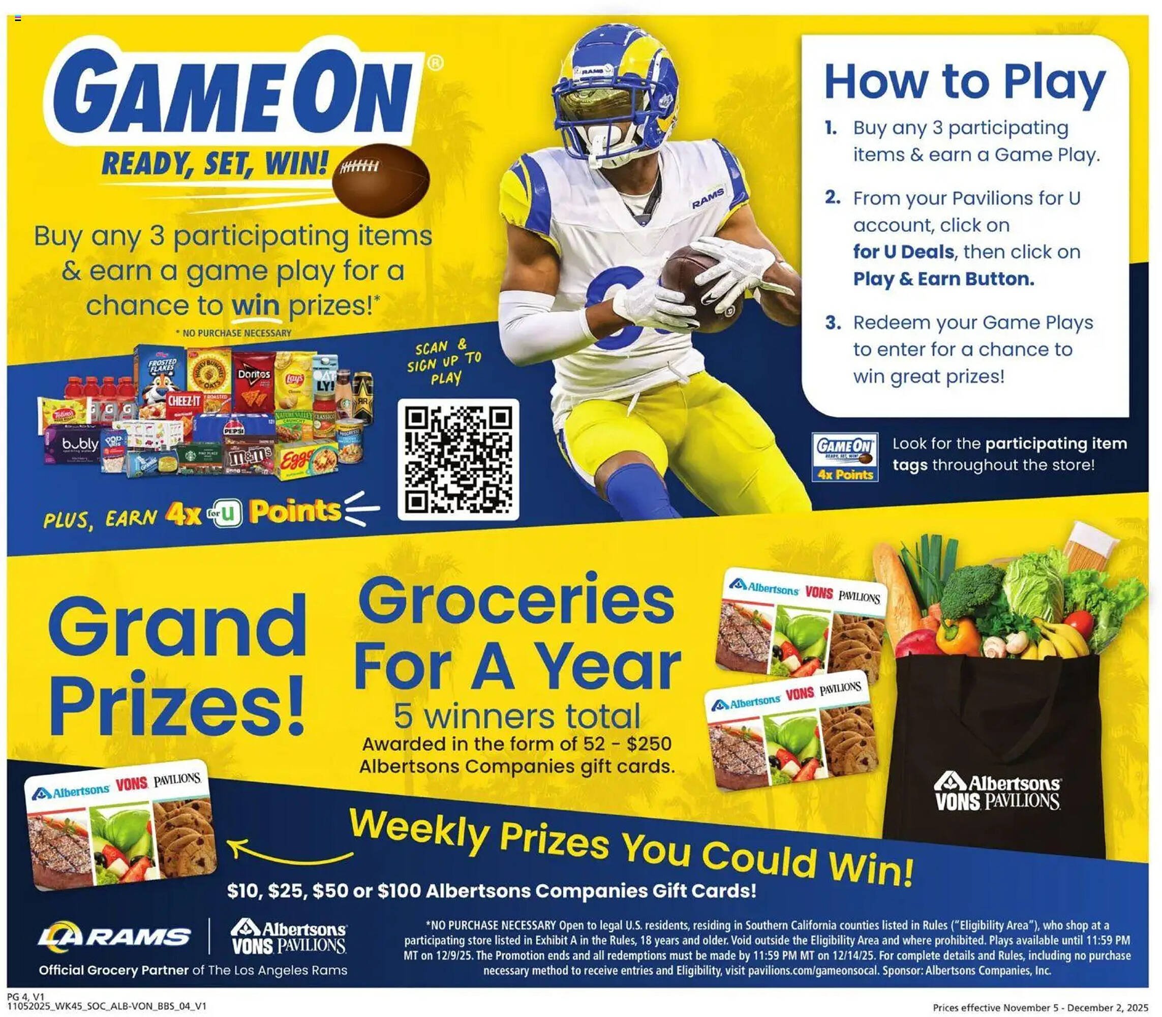Vons weekly ad (2025-11-05 - 2025-12-03) | 4