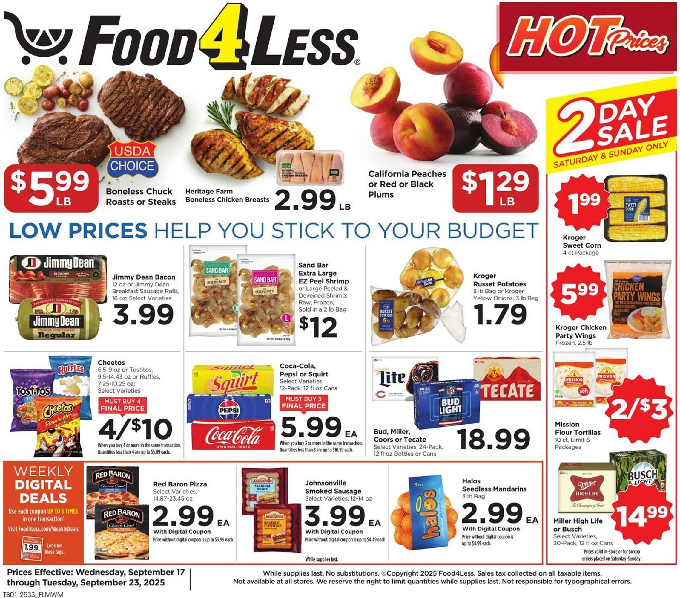 Food 4 Less weekly ad (2025-09-17 - 2025-09-23) | 1