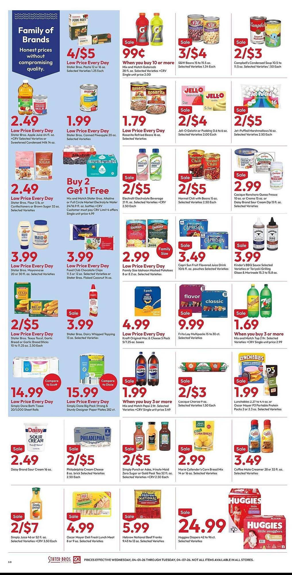 Stater Bros weekly ad