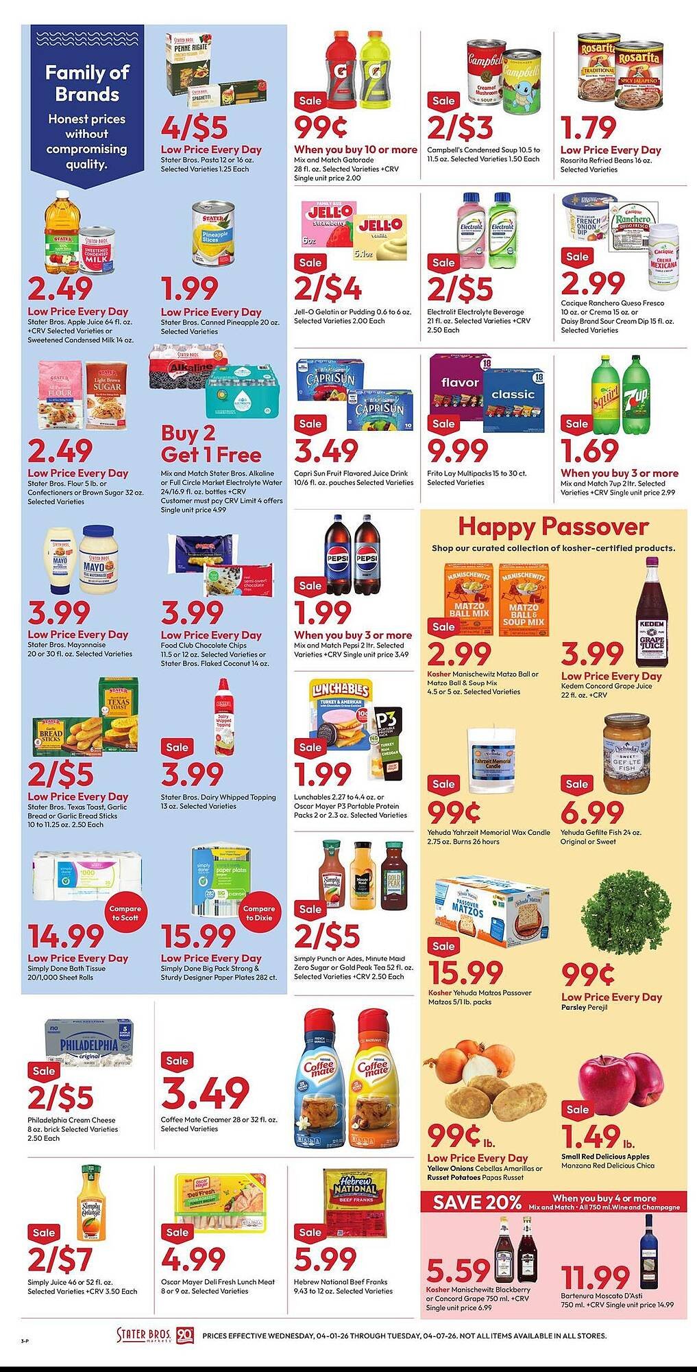 Stater Bros weekly ad