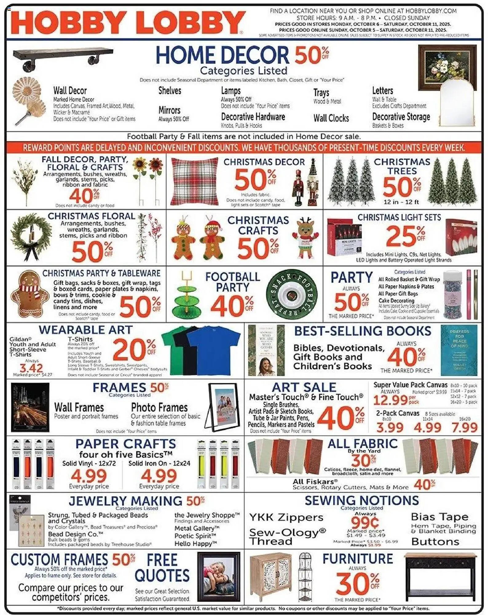 Hobby Lobby weekly ad (2025-10-05 - 2025-10-11) | 1