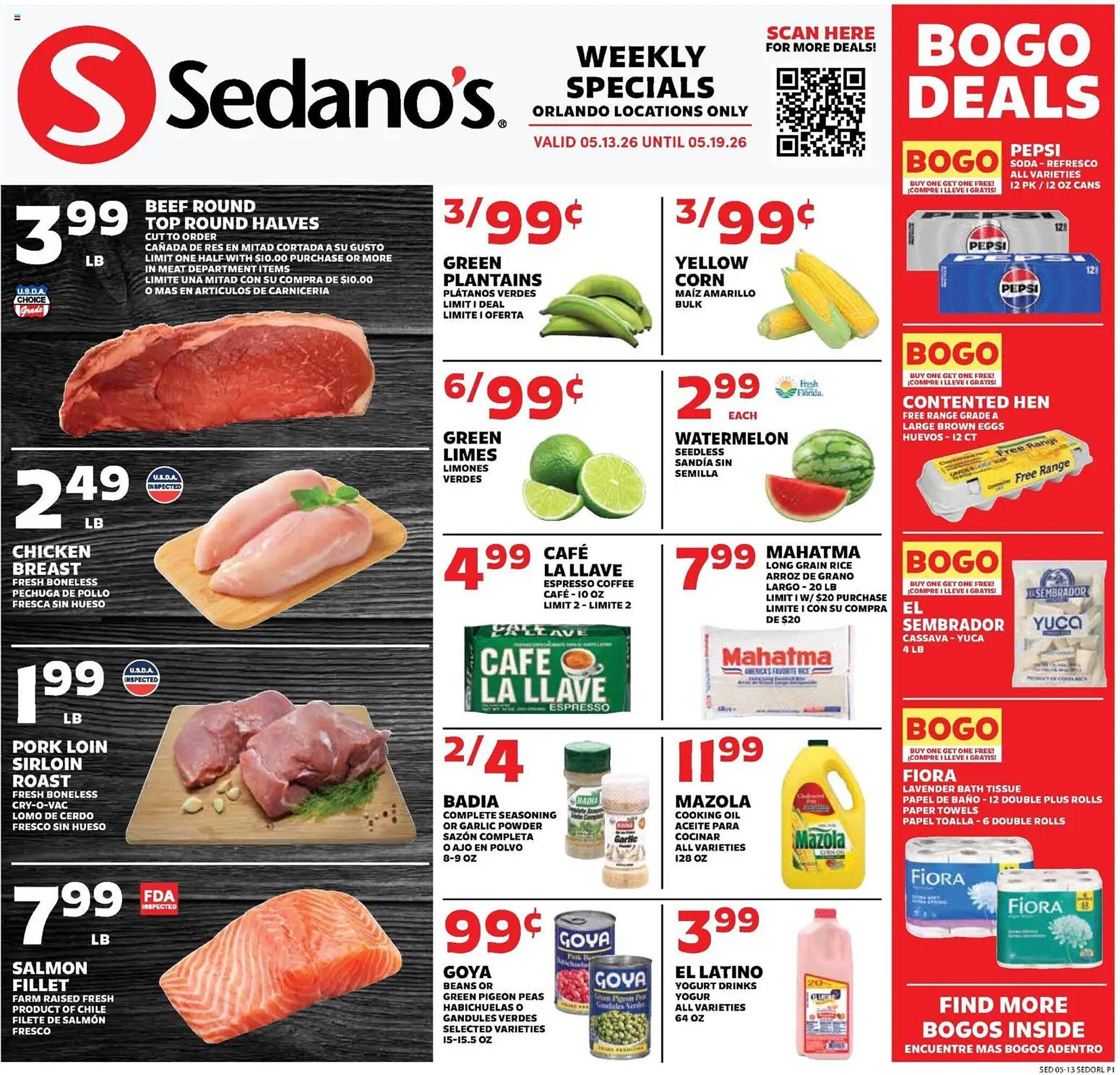 Sedano's weekly ad