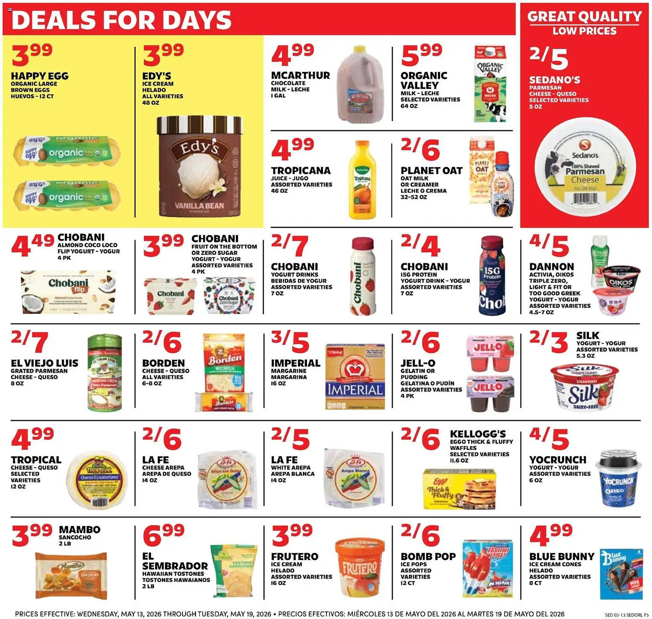 Sedano's weekly ad