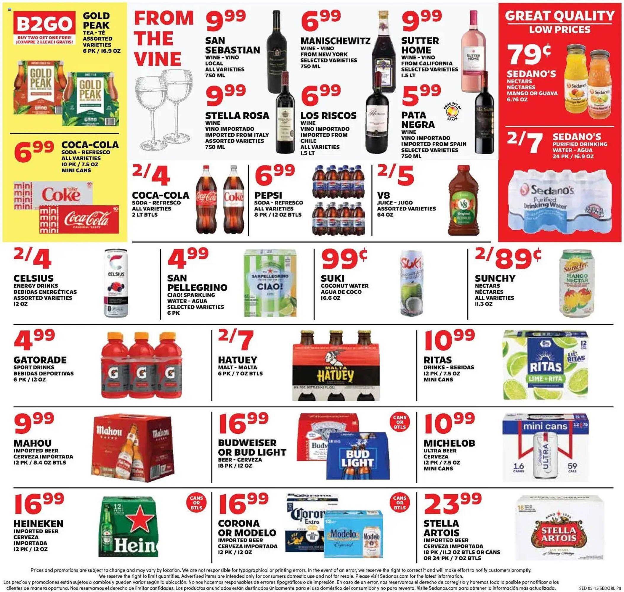 Sedano's weekly ad